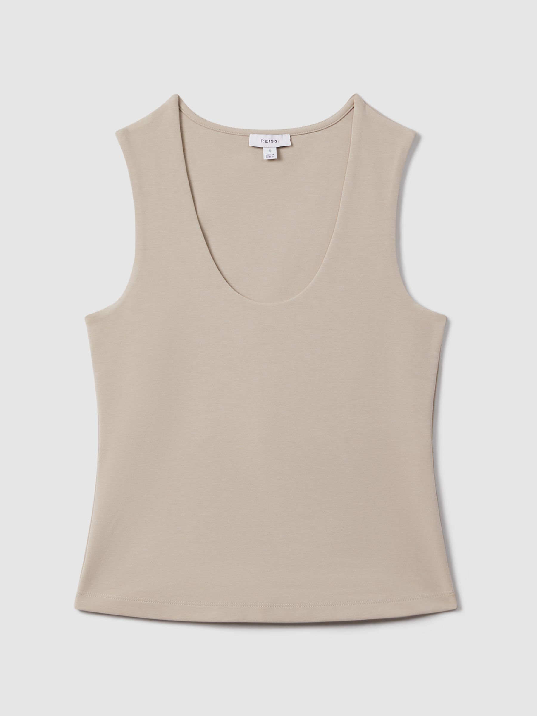 Scoop Neck Vest in Neutral - Image 2 of 5