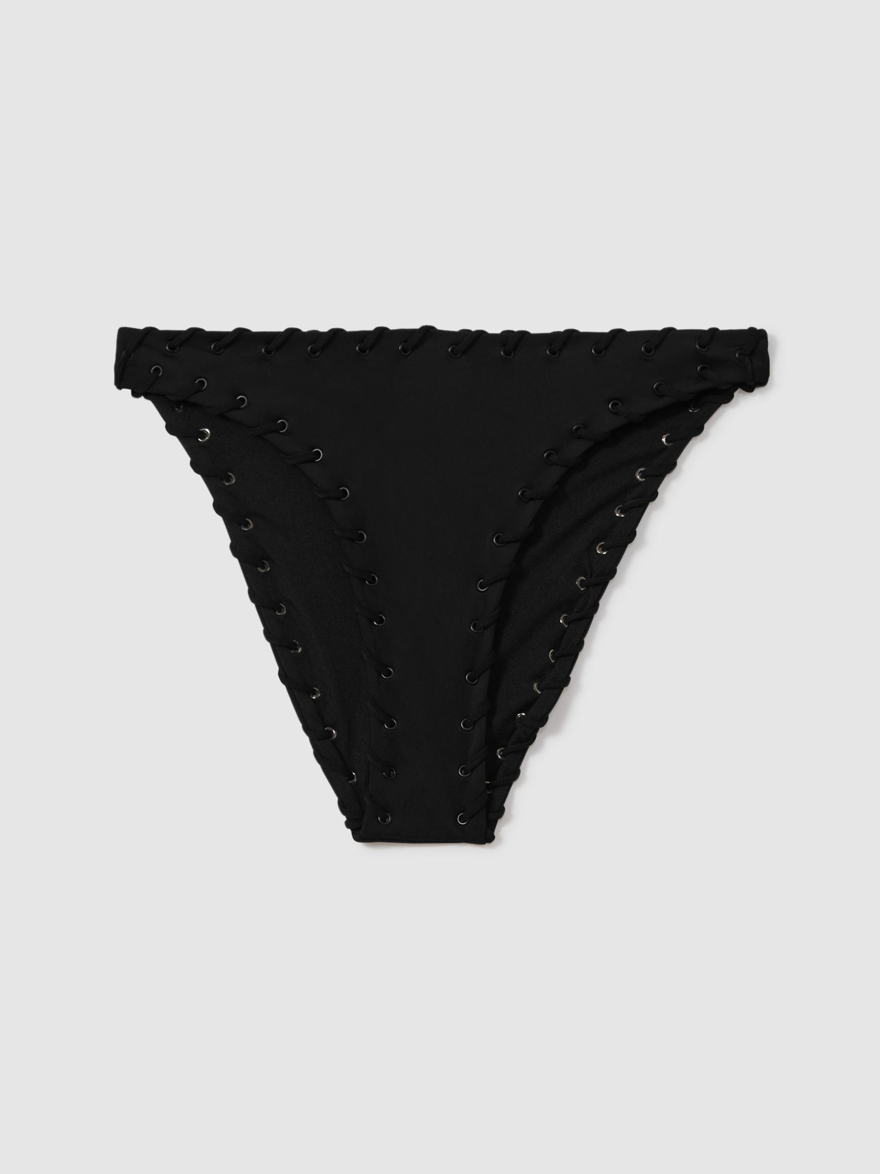 Whip Stitch Bikini Bottoms in Black - Image 2 of 5