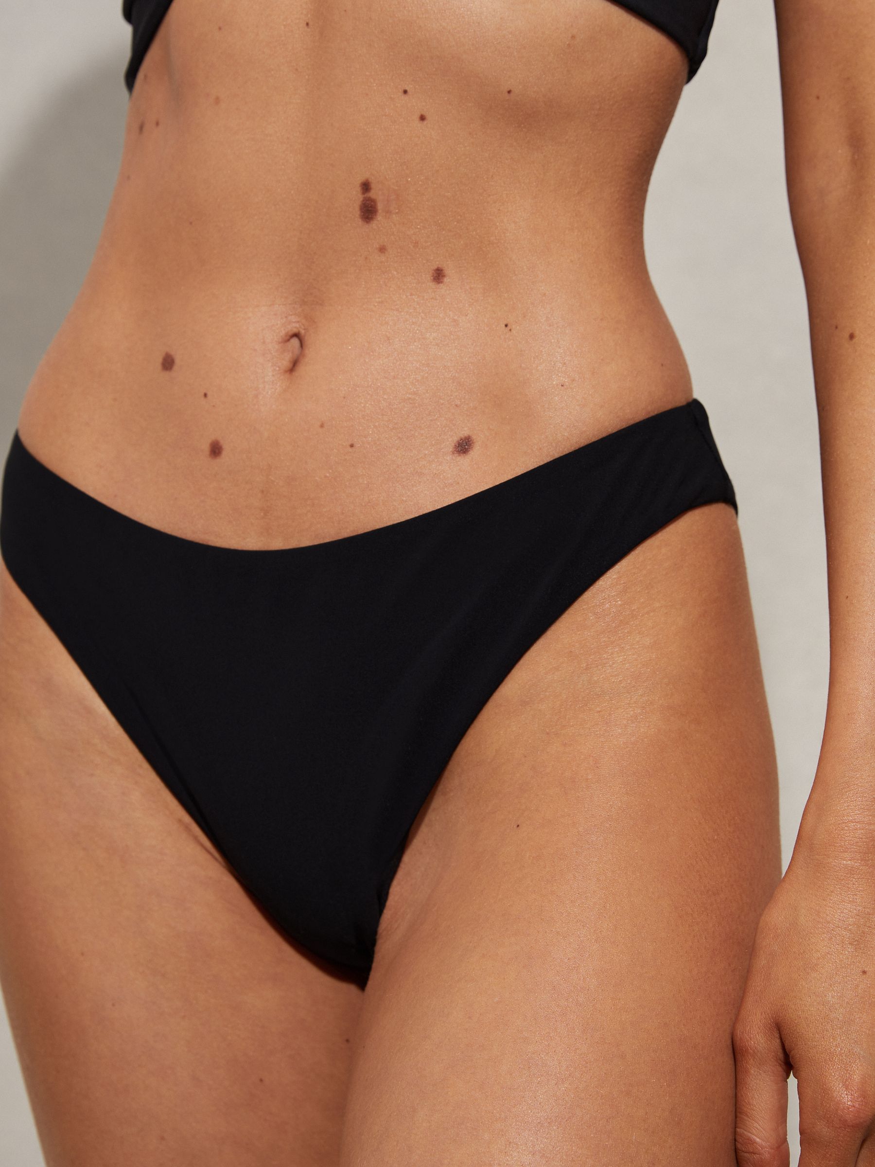 Mid Rise Bikini Bottoms in Black - Image 4 of 6