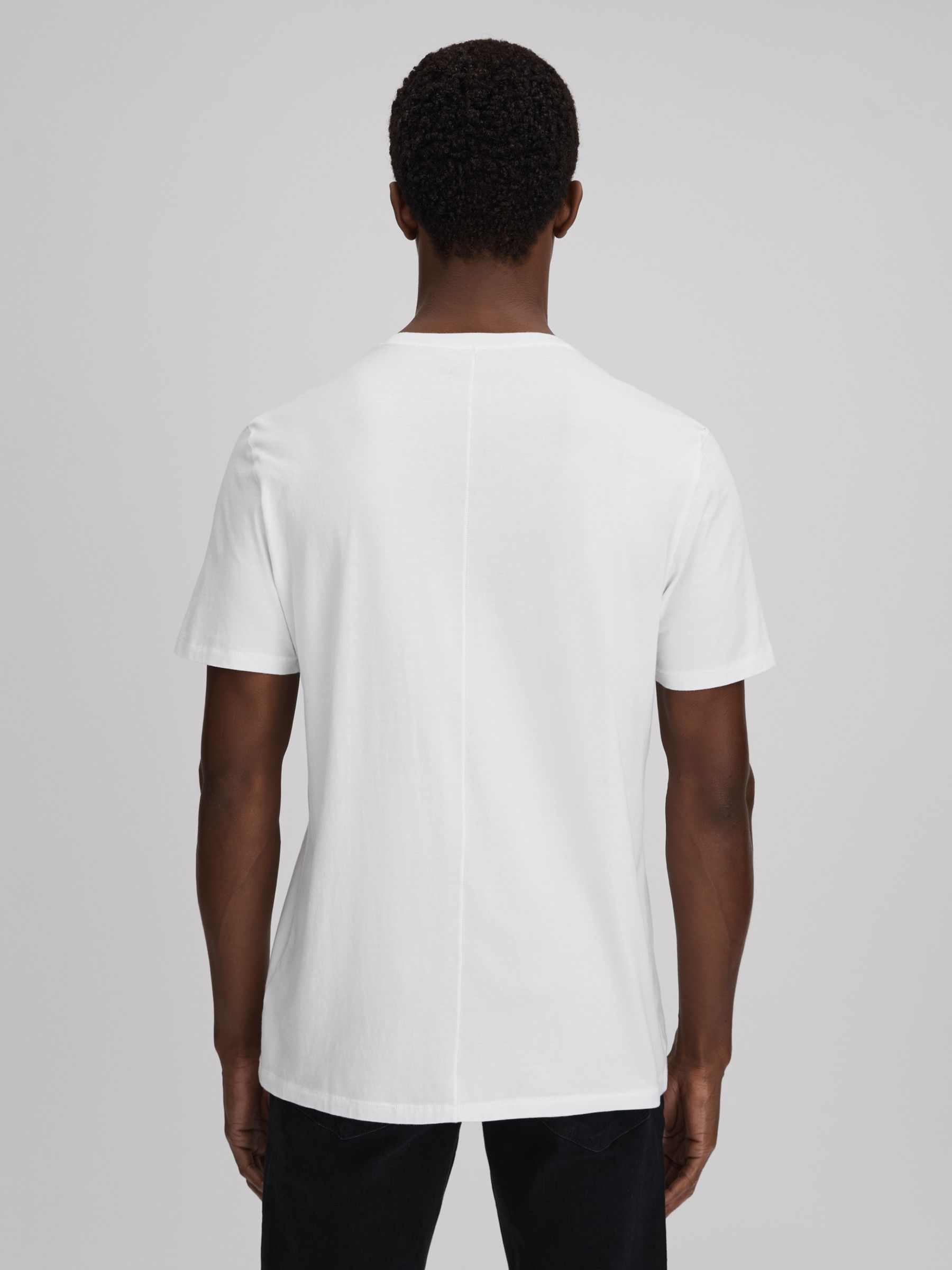 Paige Crew Neck T-Shirt in Fresh White - Image 5 of 5