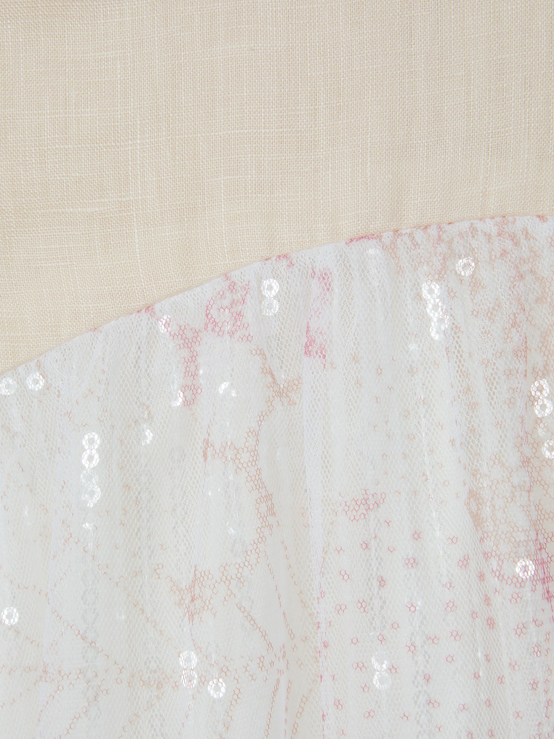 Tiered Sequin Dress in Pink - Image 4 of 4