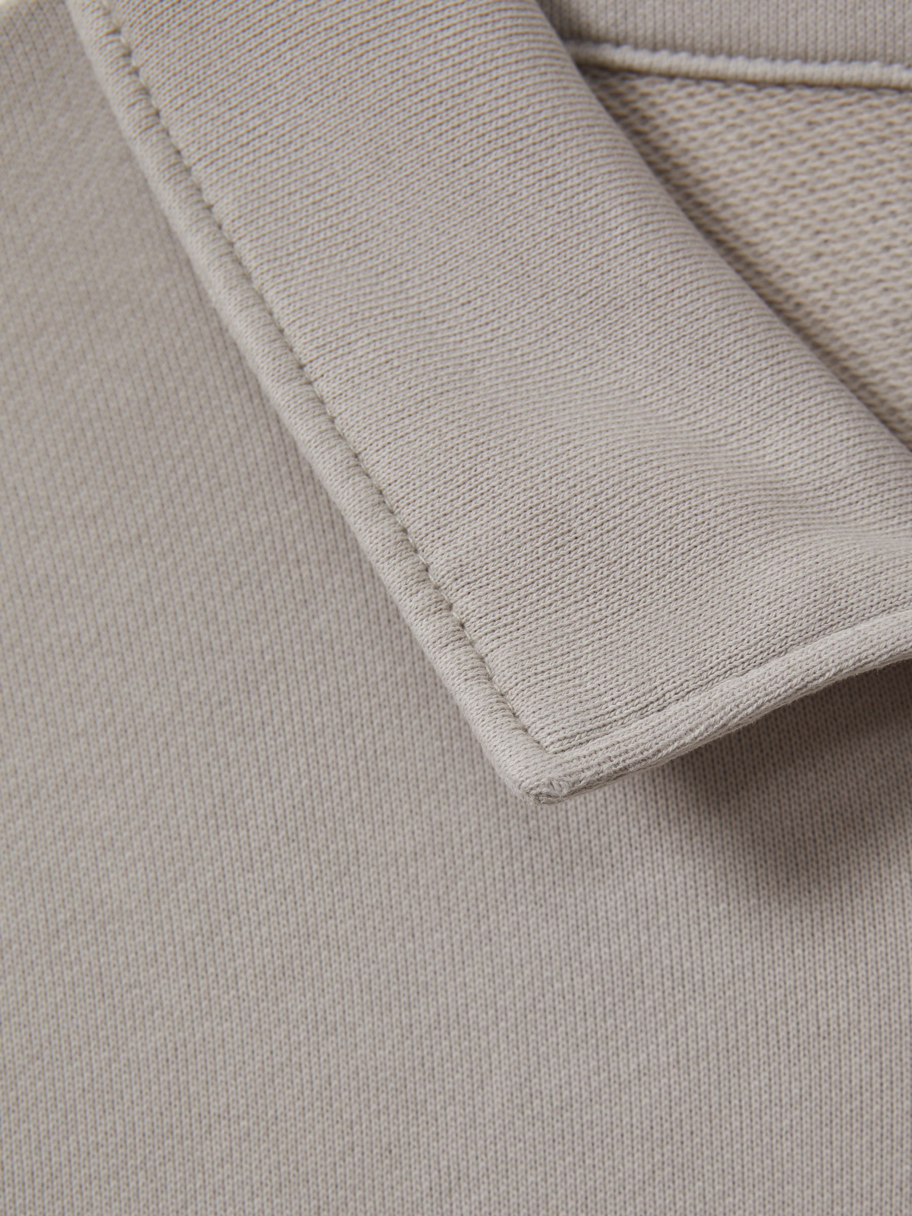 Paige Cotton Quarter-Zip Jumper in Grey Shadow - Image 2 of 5