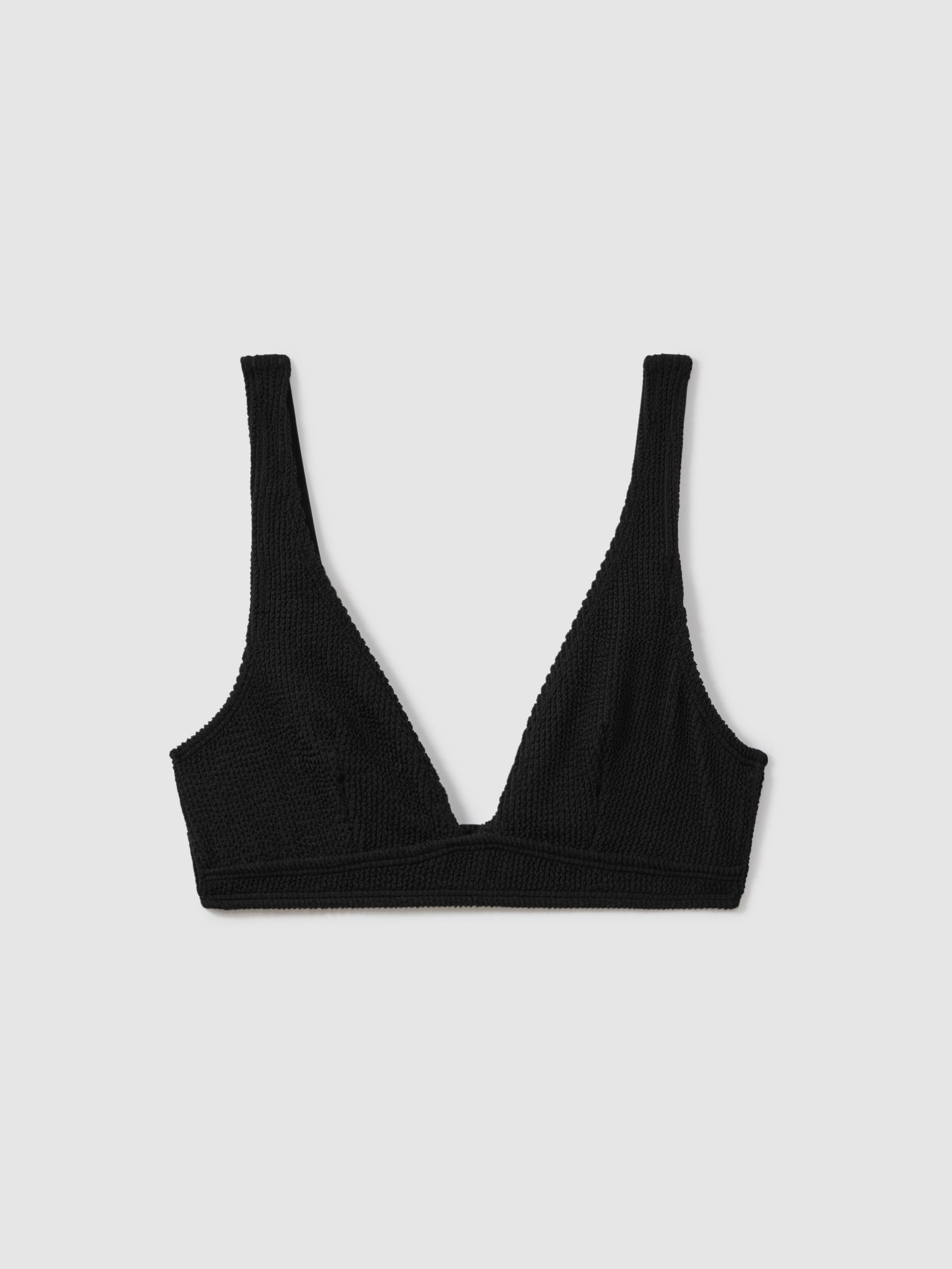 Always Fits Textured Bikini Top in Black - Image 2 of 4