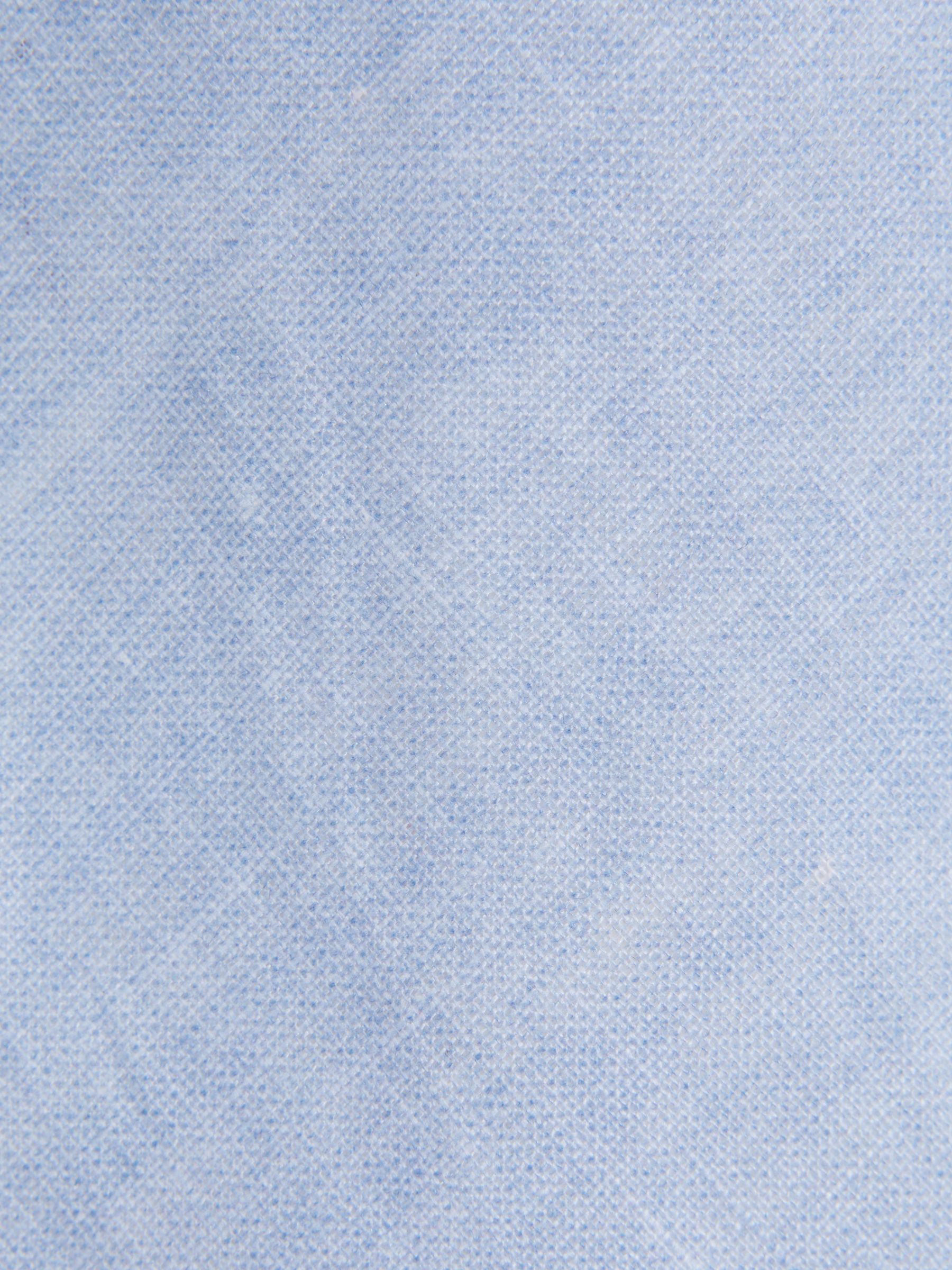 Linen Tie in Sky Blue Melange - Image 5 of 5