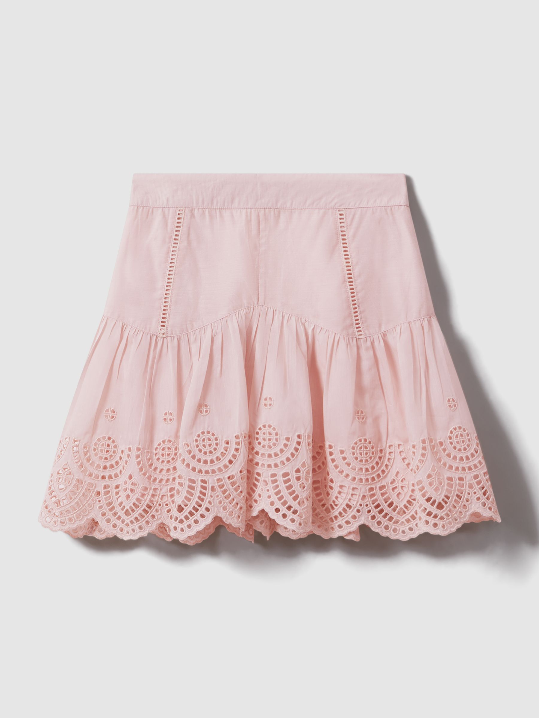 4-9 yrs Broderie Skirt in Pink - Image 2 of 4