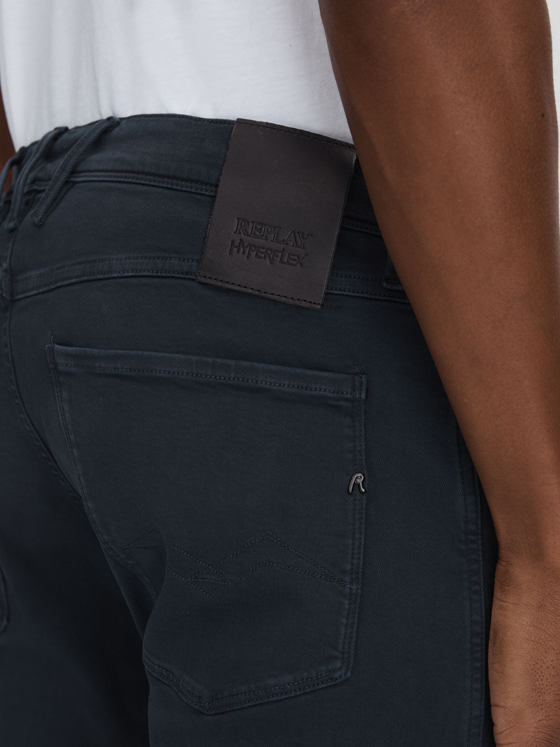 Slim Fit Garment Dyed Jeans in Blue - Image 5 of 6