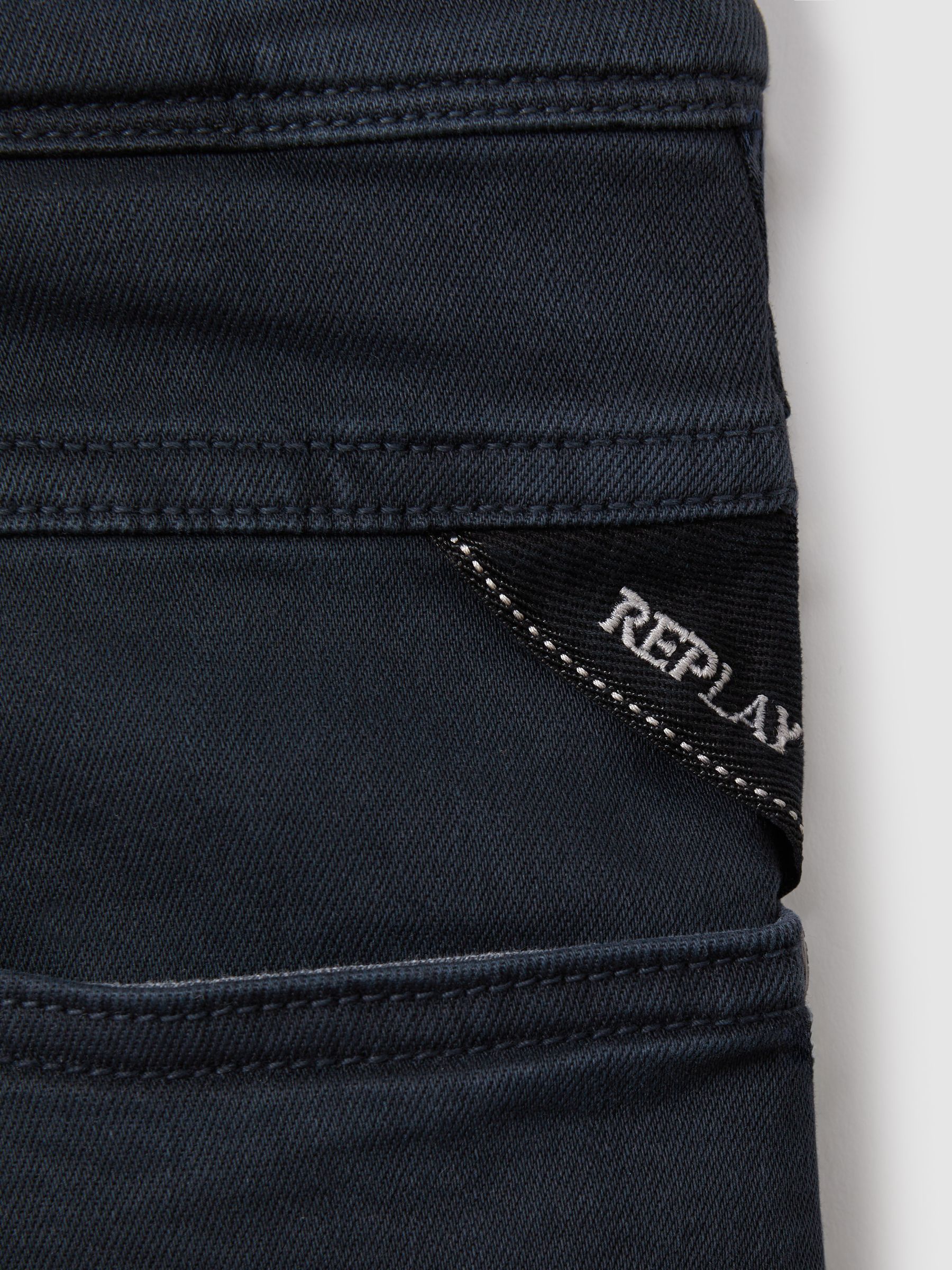 Slim Fit Garment Dyed Jeans in Blue - Image 6 of 6