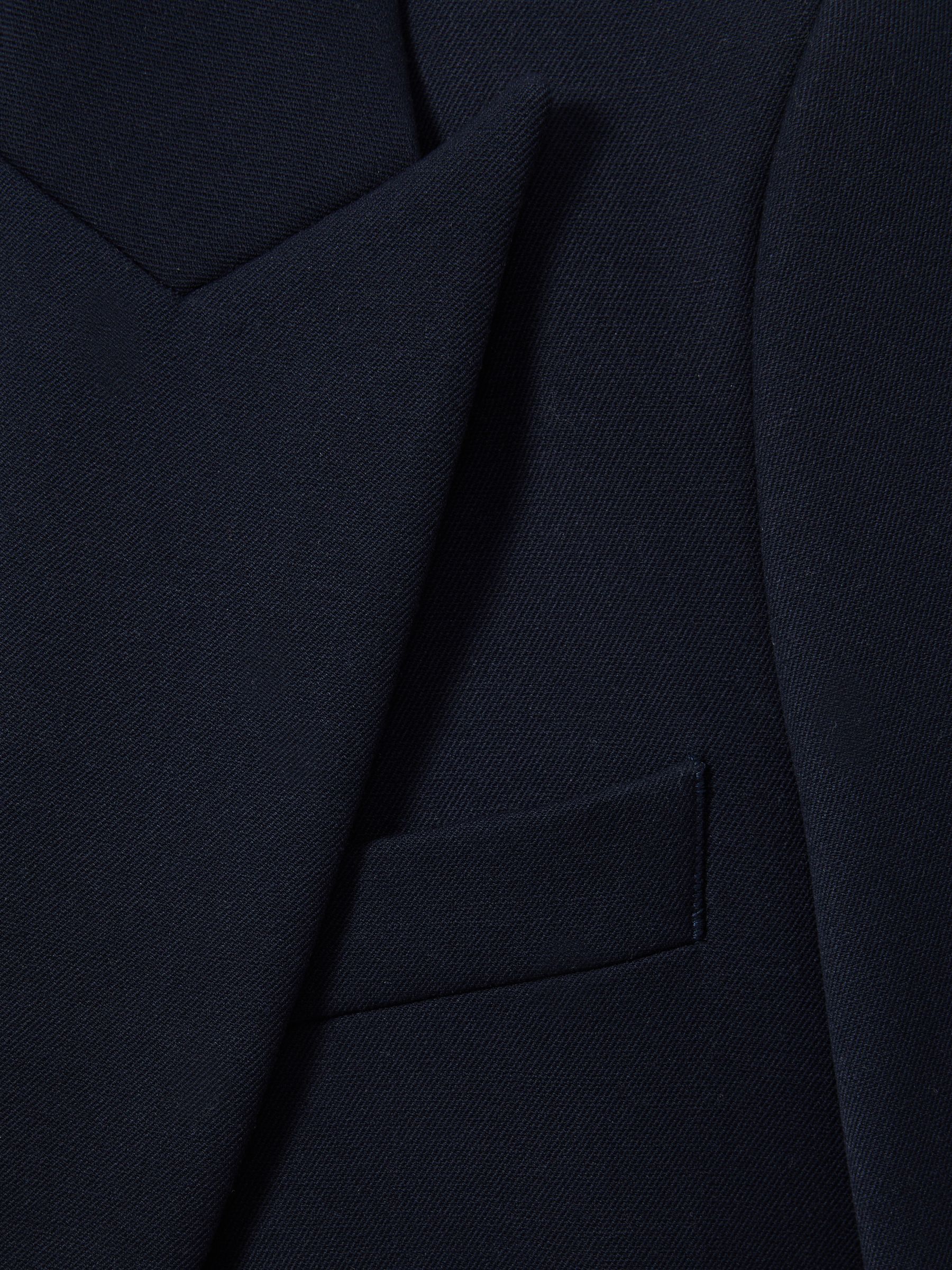 Petite Tailored Single Breasted Suit Blazer in Navy - Image 6 of 6