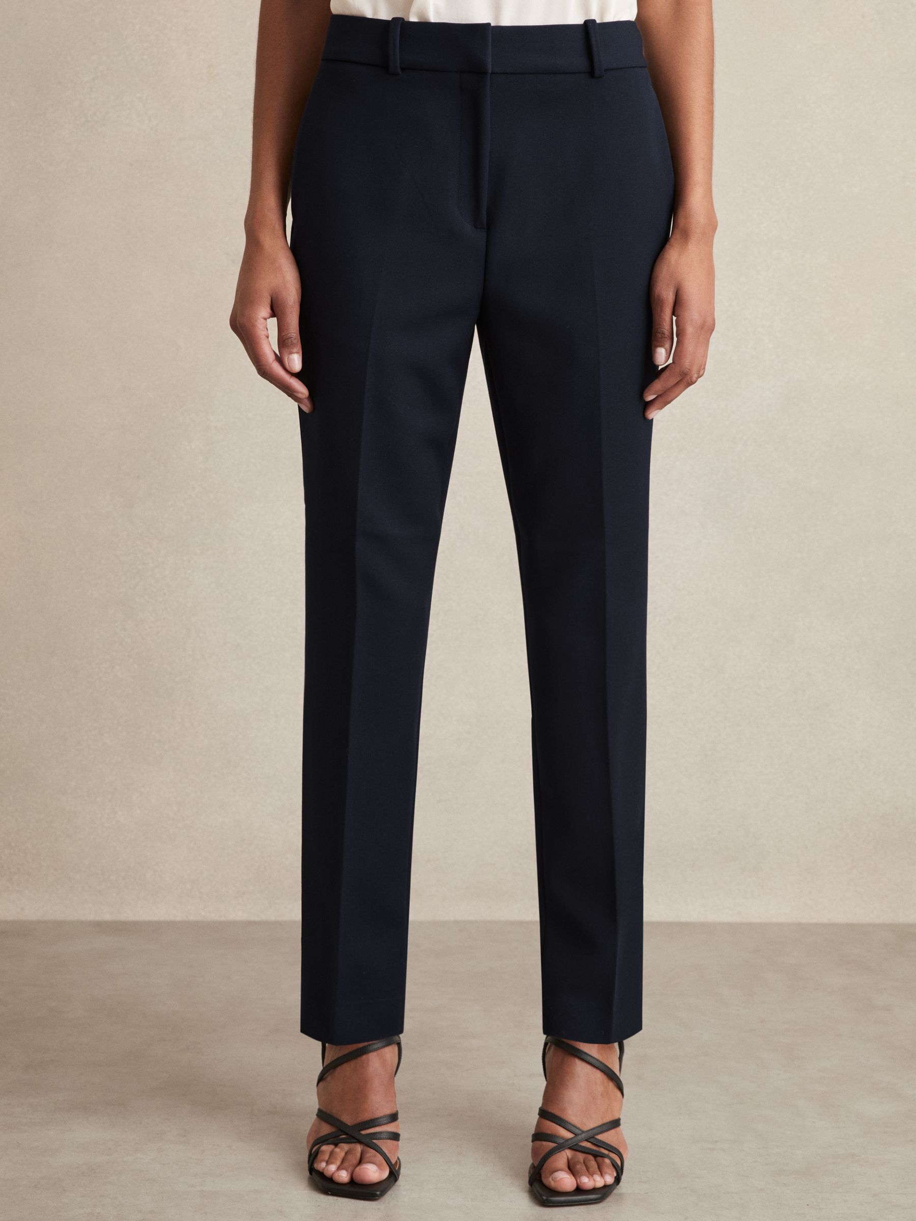Petite Slim-Fit Suit Trousers in Navy - image 4