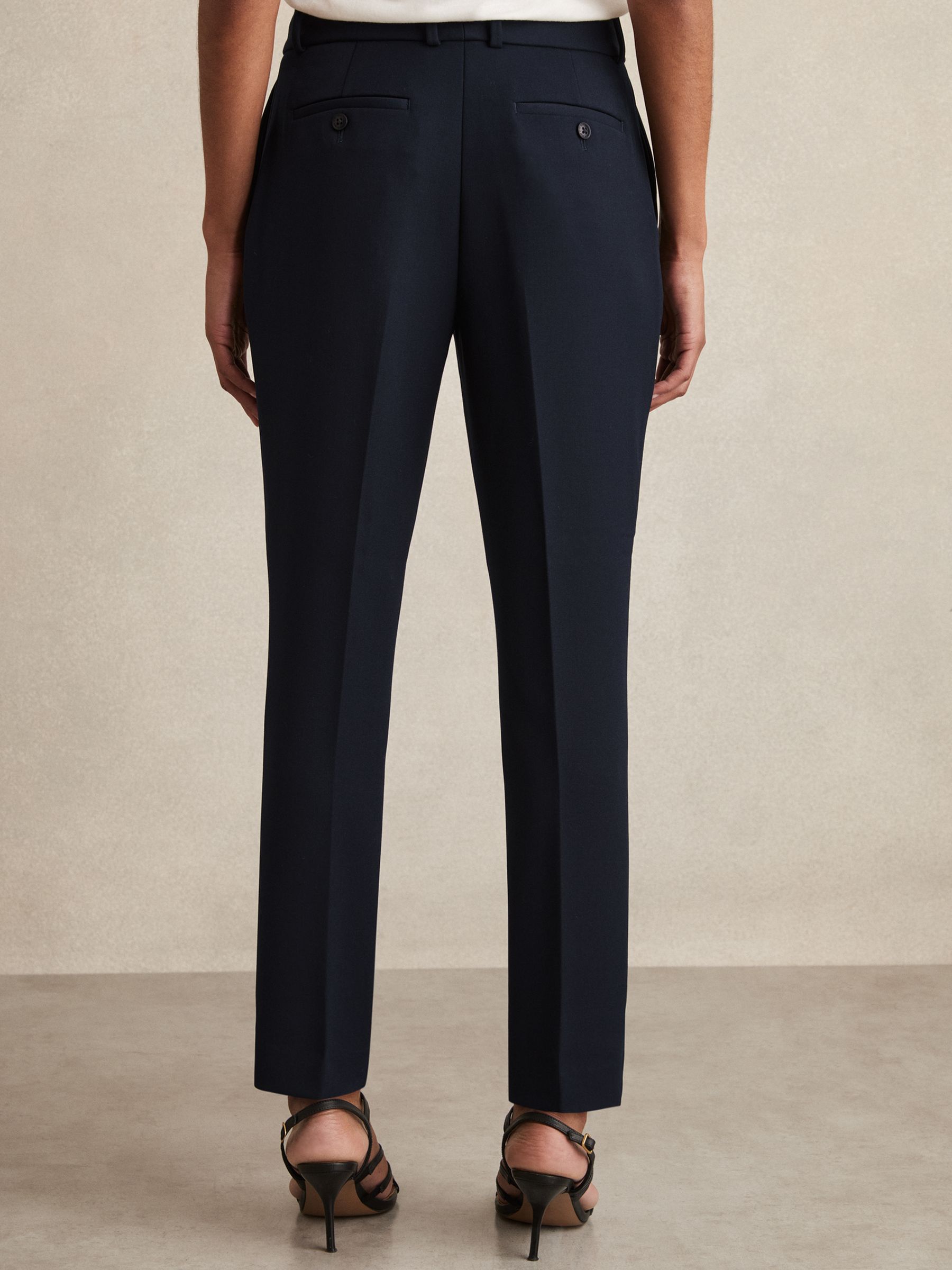 Petite Slim Fit Suit Trousers in Navy - Image 6 of 7