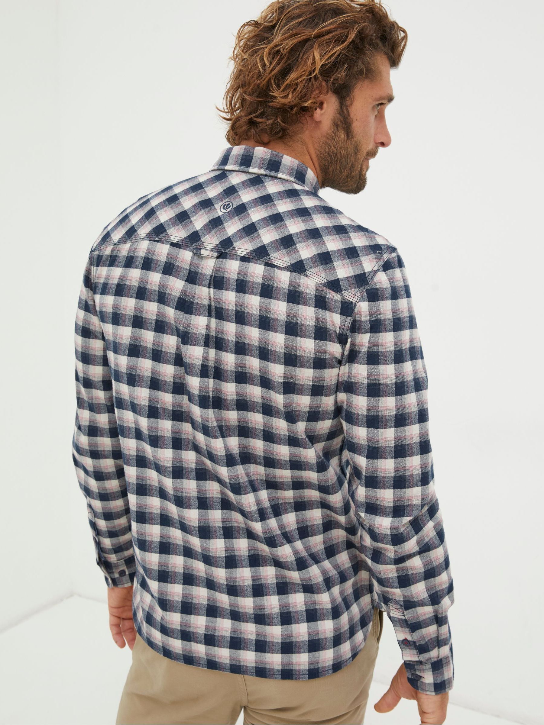 Blue Benton Check Shirt - Image 2 of 4