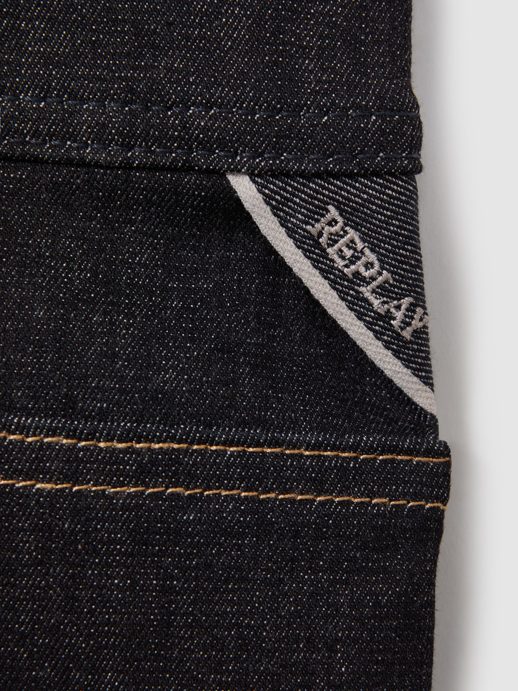 Replay Slim Fit Jeans in Dark Blue - Image 6 of 6