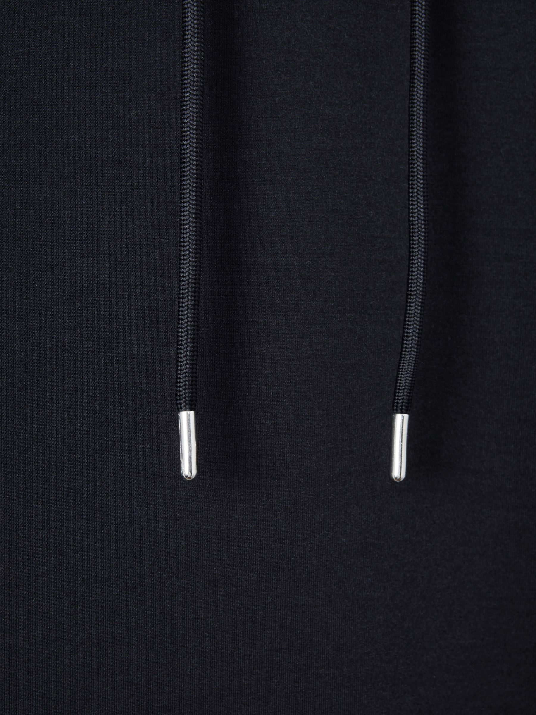 Premium Interlock-Jersey Hoodie in Navy Blue - image 3