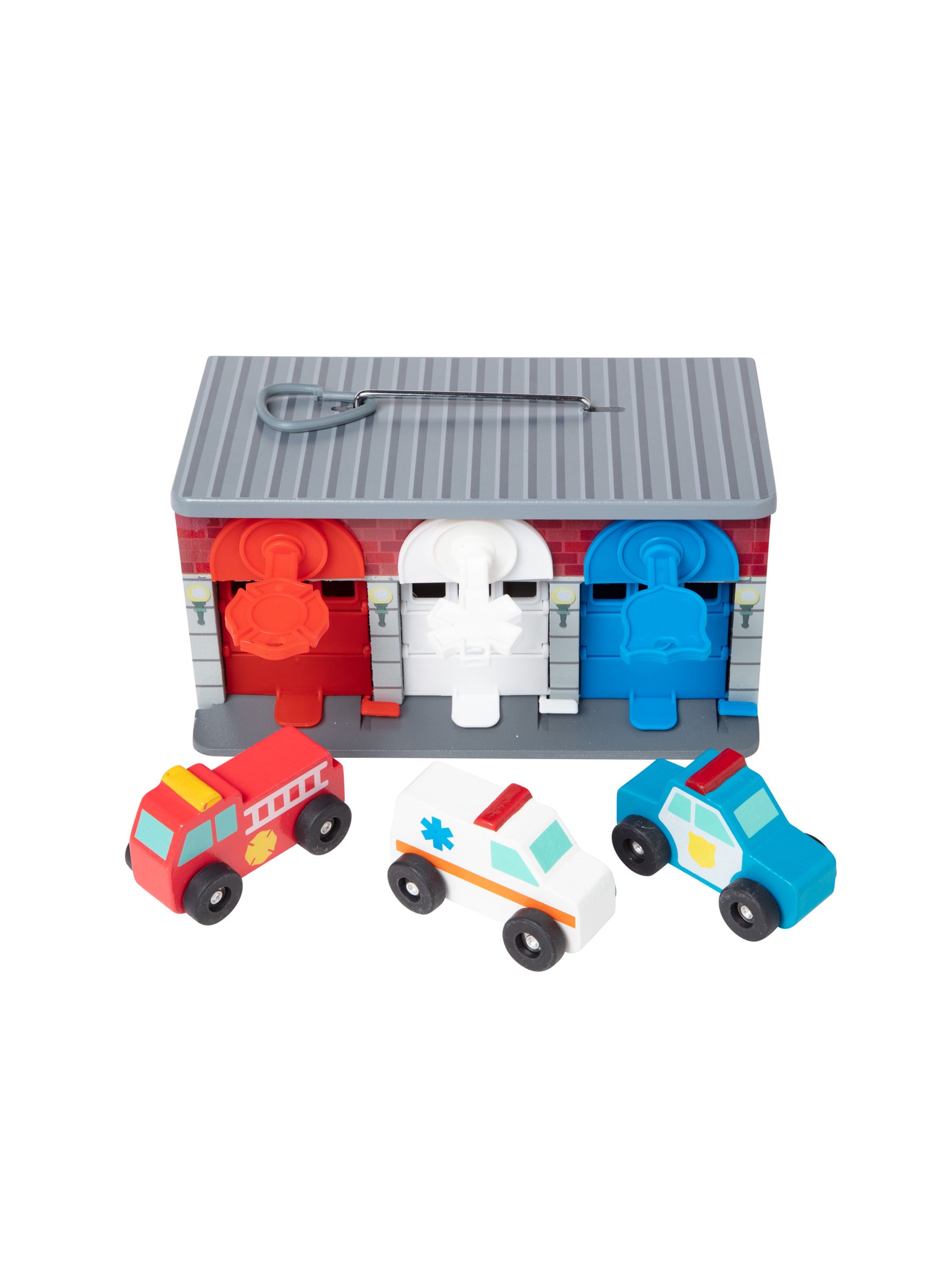 Melissa & Doug Natural Keys & Cars Rescue Garage - Image 4 of 9