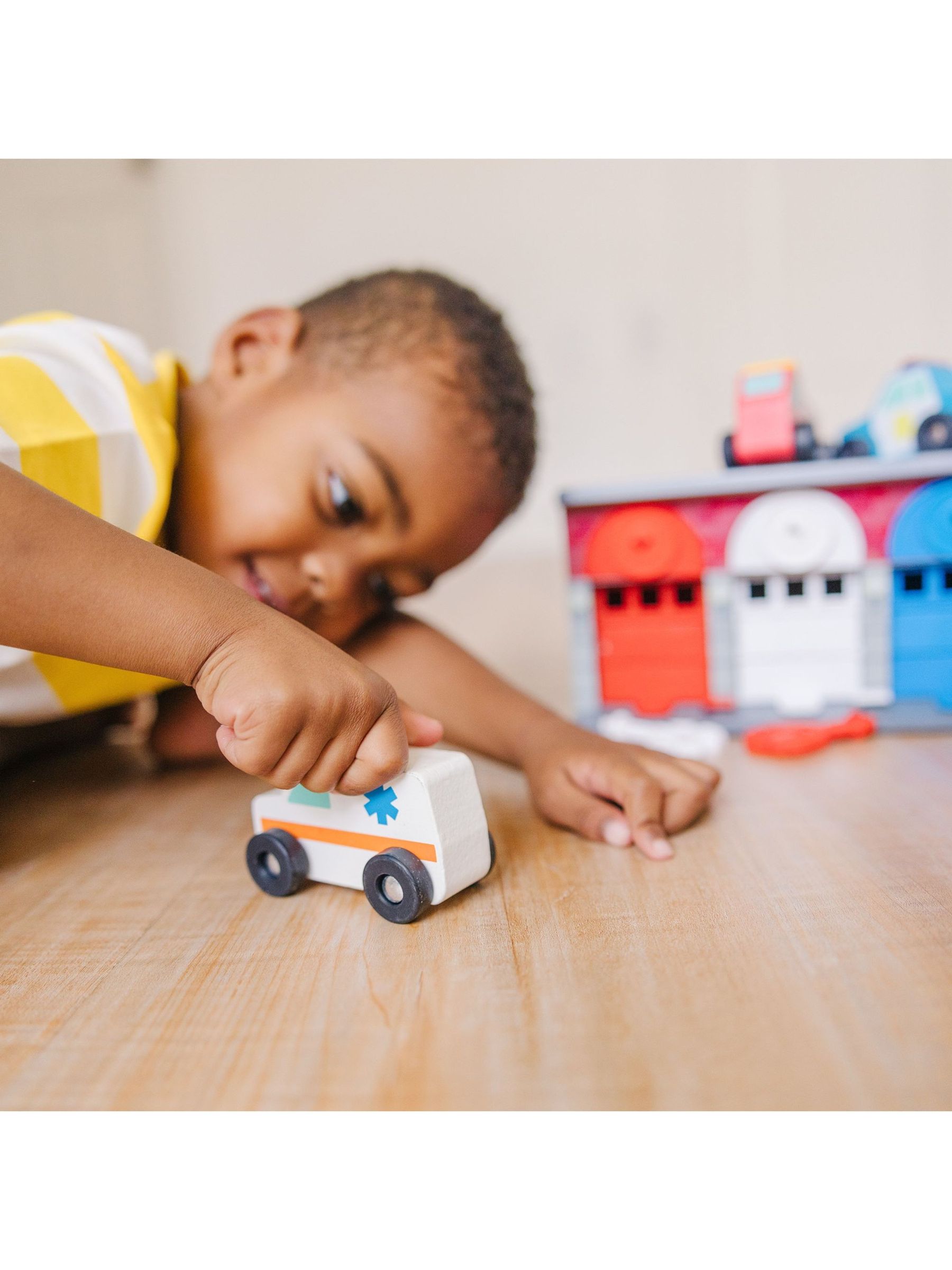 Melissa & Doug Natural Keys & Cars Rescue Garage - Image 8 of 9