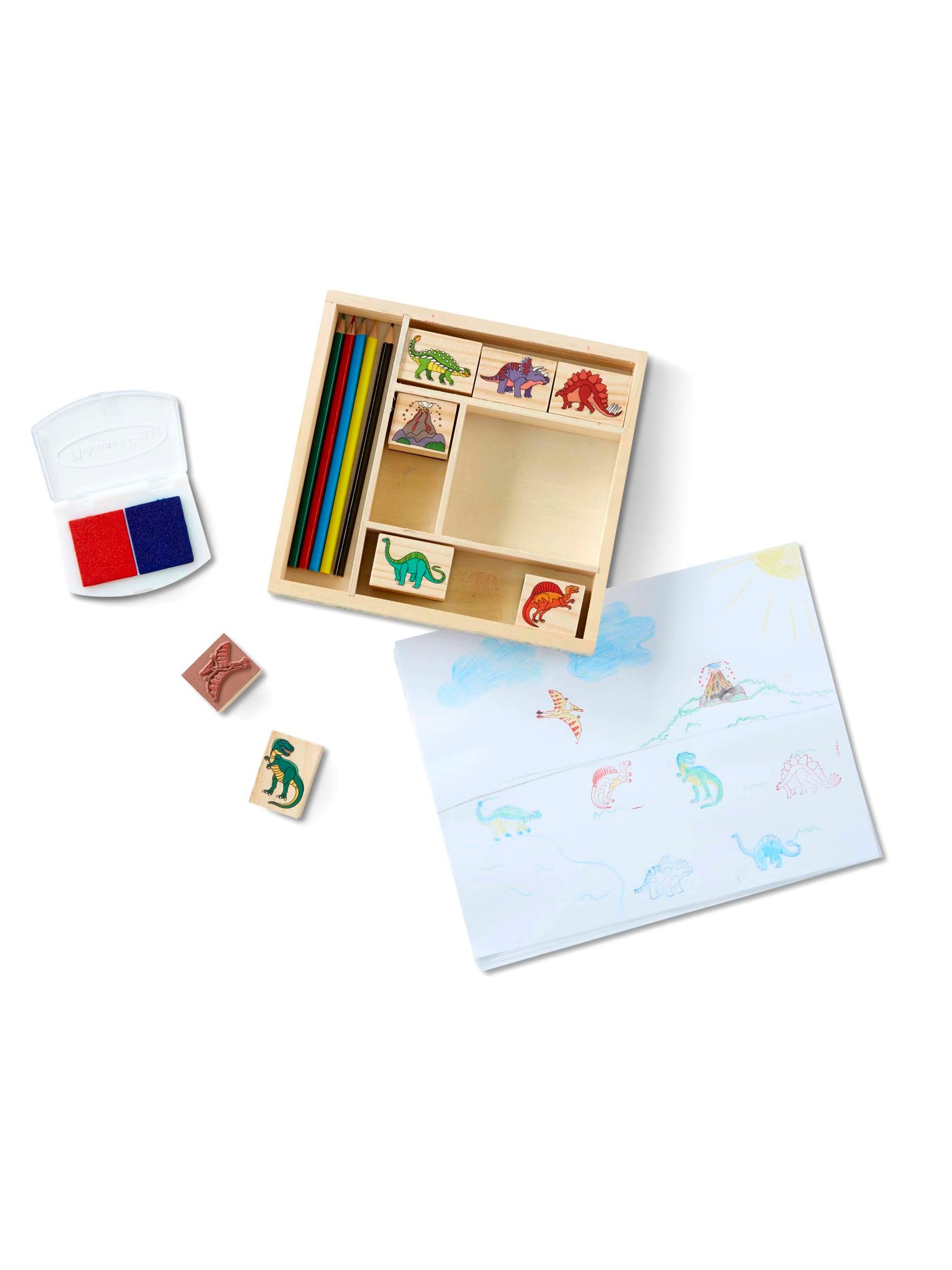 Melissa & Doug Natural Dinosaur Stamp Set - Image 3 of 9