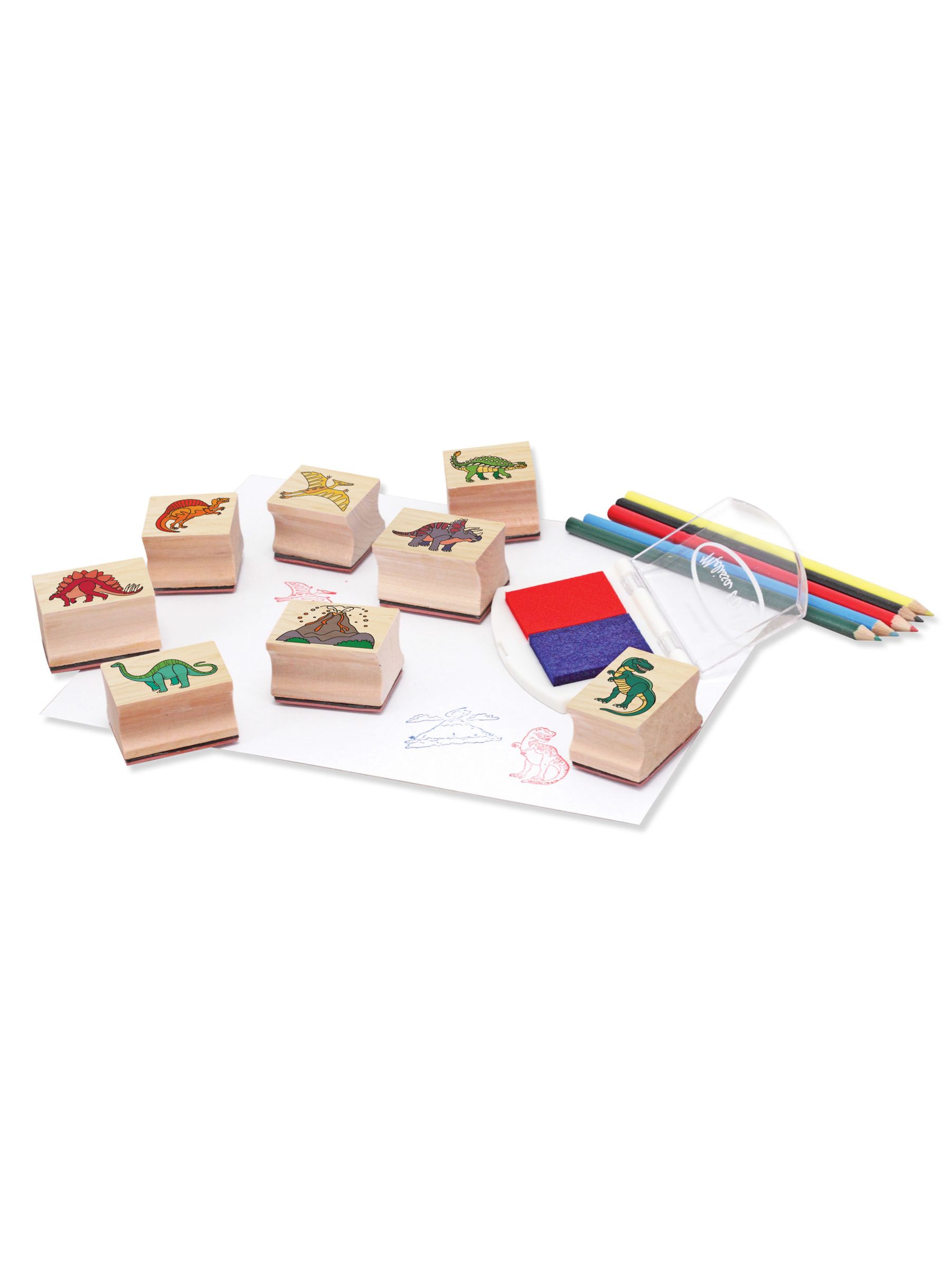 Melissa & Doug Natural Dinosaur Stamp Set - Image 4 of 9