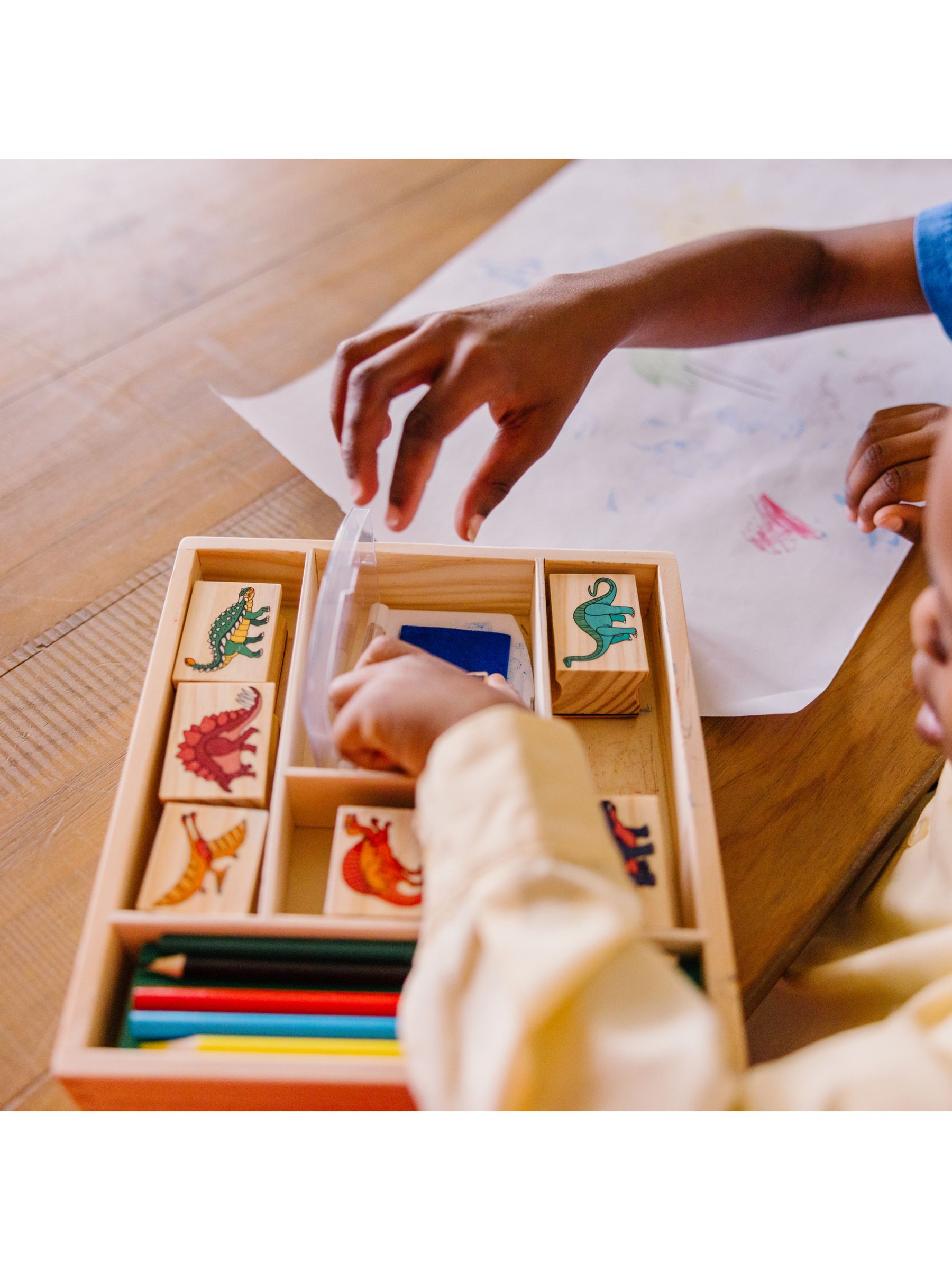 Melissa & Doug Natural Dinosaur Stamp Set - Image 5 of 9