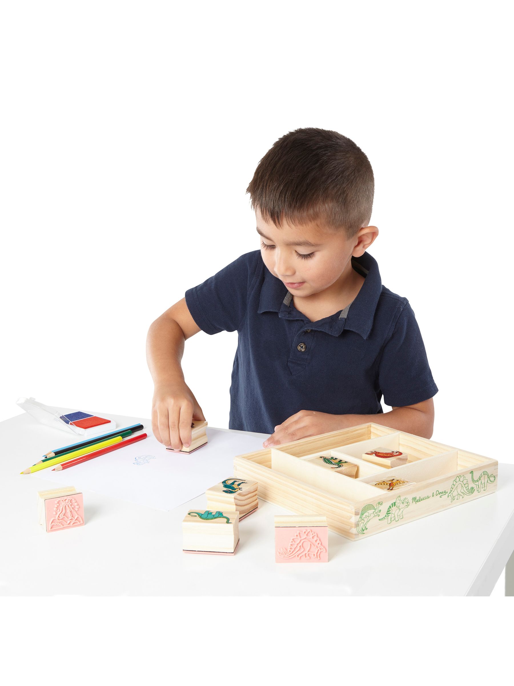 Melissa & Doug Natural Dinosaur Stamp Set - Image 8 of 9