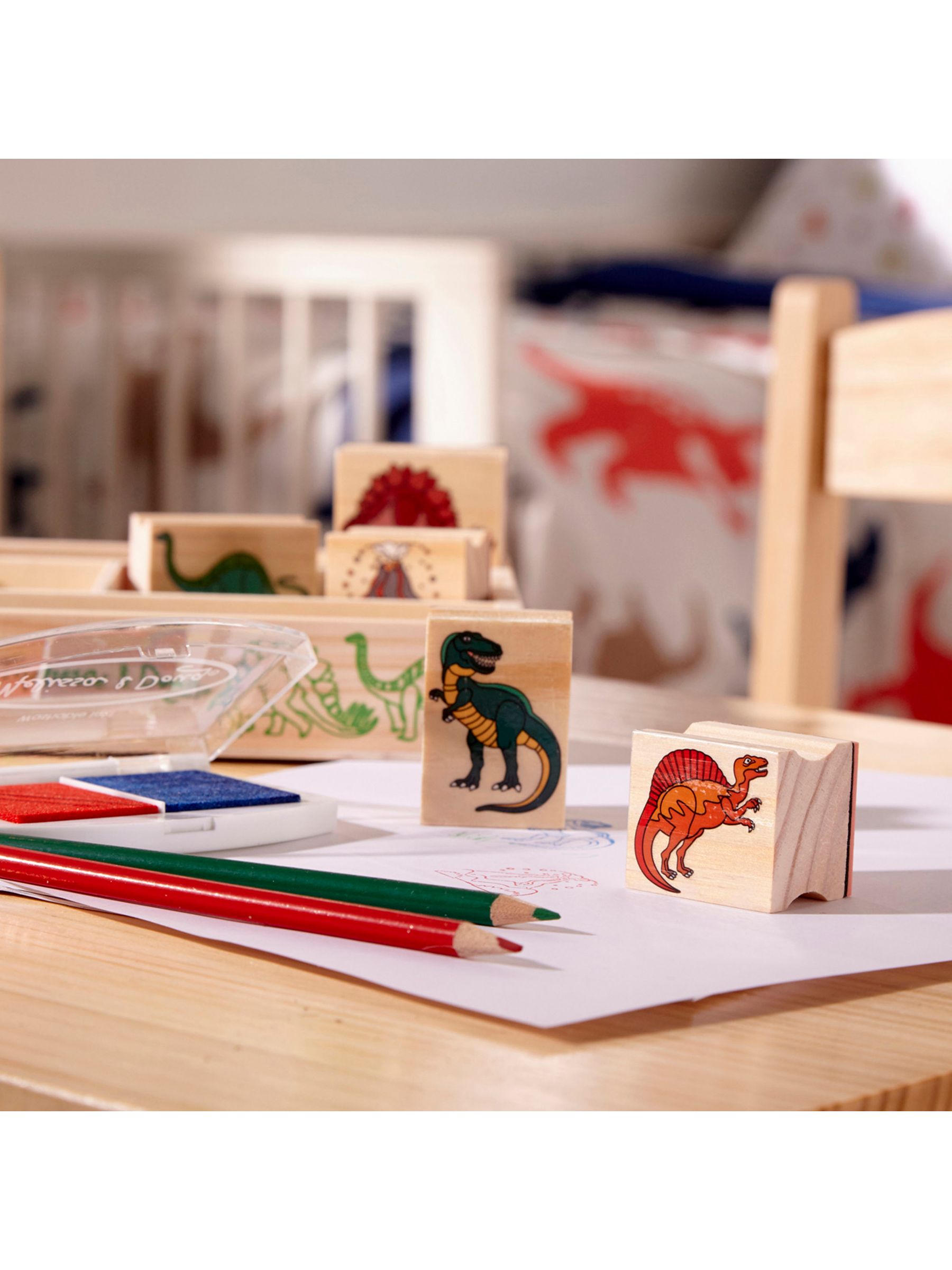 Melissa & Doug Natural Dinosaur Stamp Set - Image 9 of 9