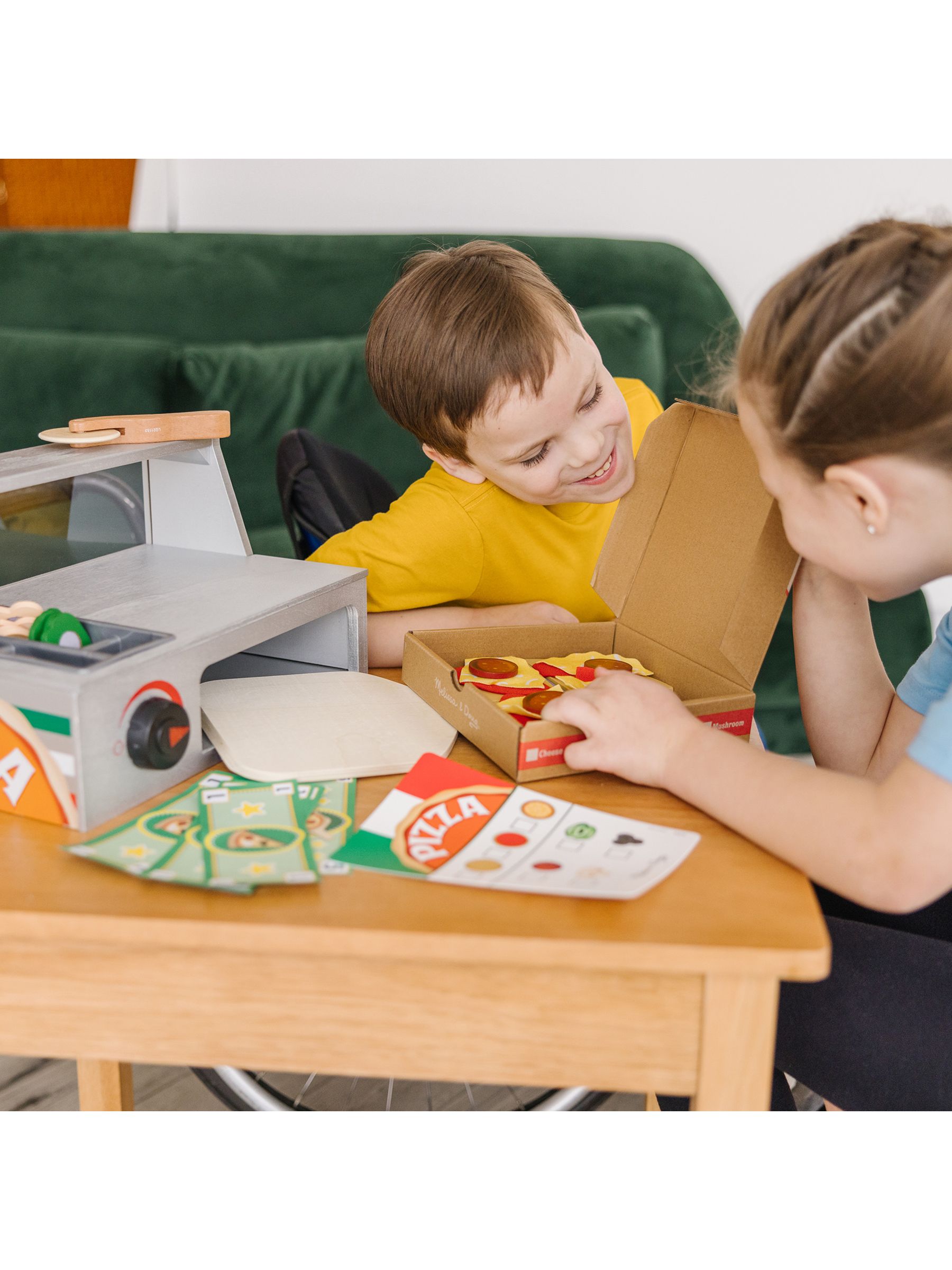 Melissa & Doug Natural Top And Bake Pizza Counter - Image 2 of 9
