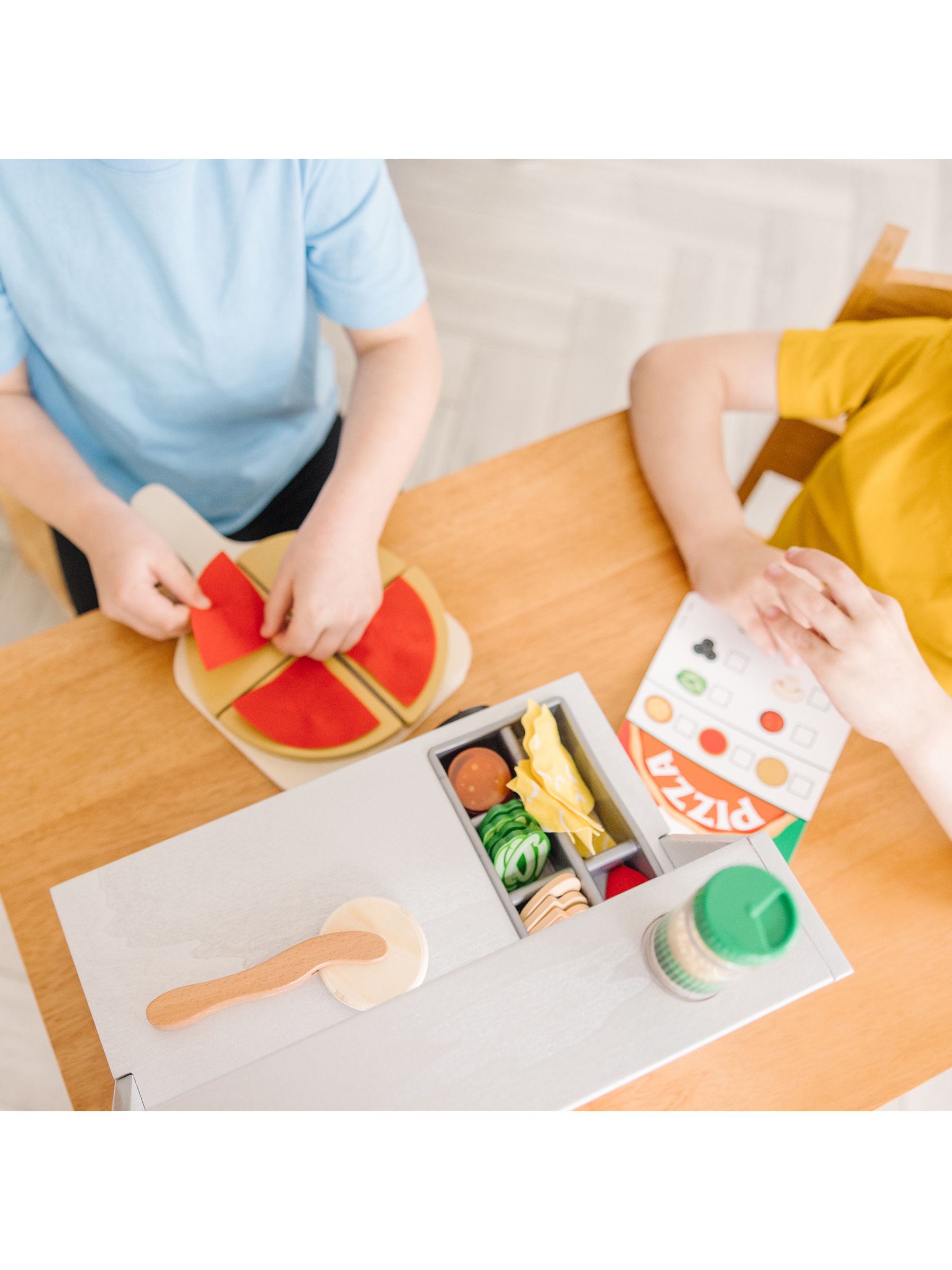 Melissa & Doug Natural Top And Bake Pizza Counter - Image 6 of 9