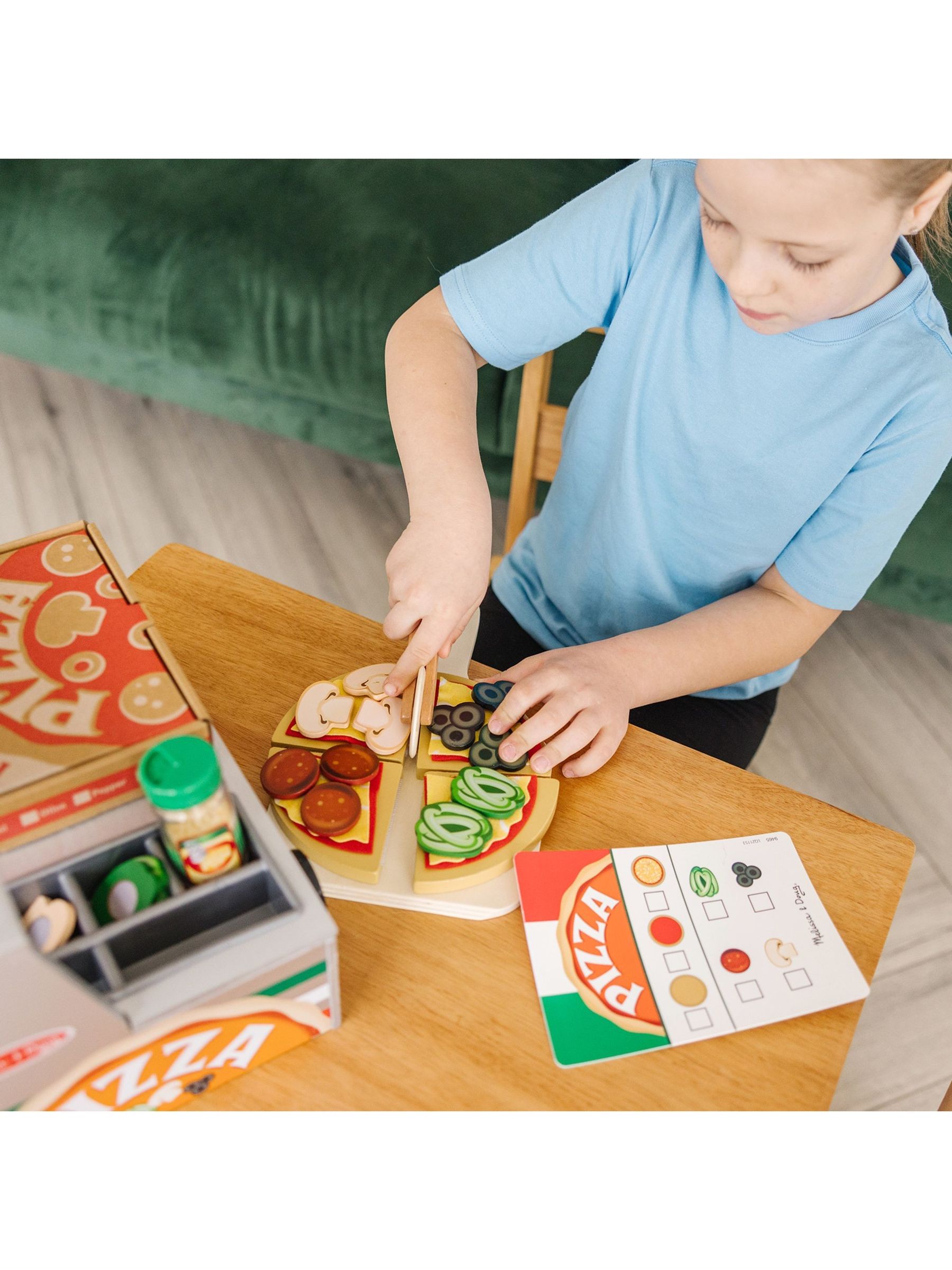 Melissa & Doug Natural Top And Bake Pizza Counter - Image 8 of 9