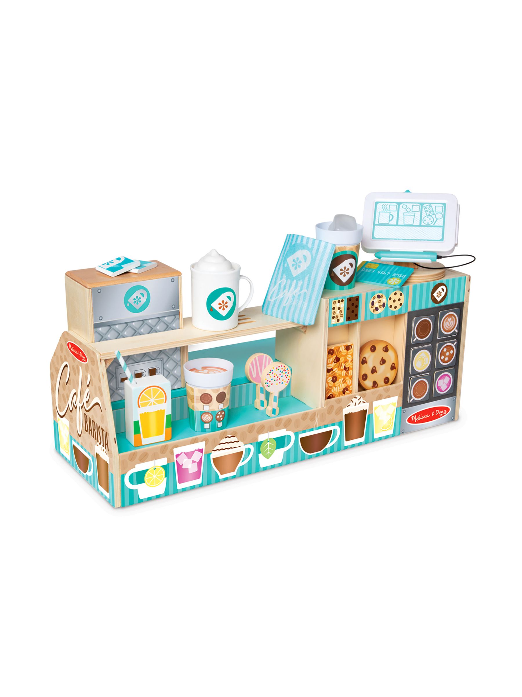 Melissa & Doug Natural Cafe Barista Coffee Shop - Image 1 of 9