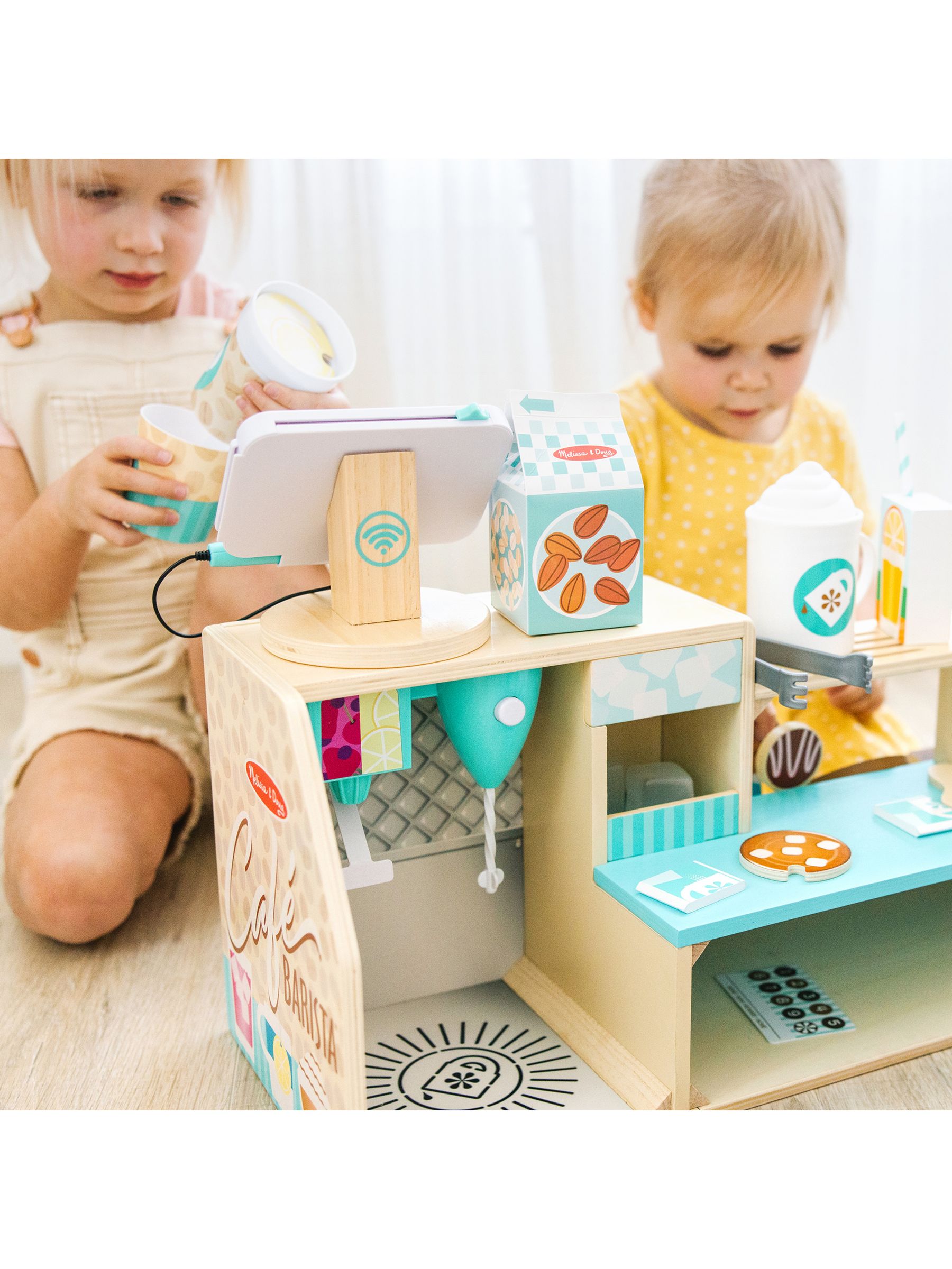 Melissa & Doug Natural Cafe Barista Coffee Shop - Image 2 of 9