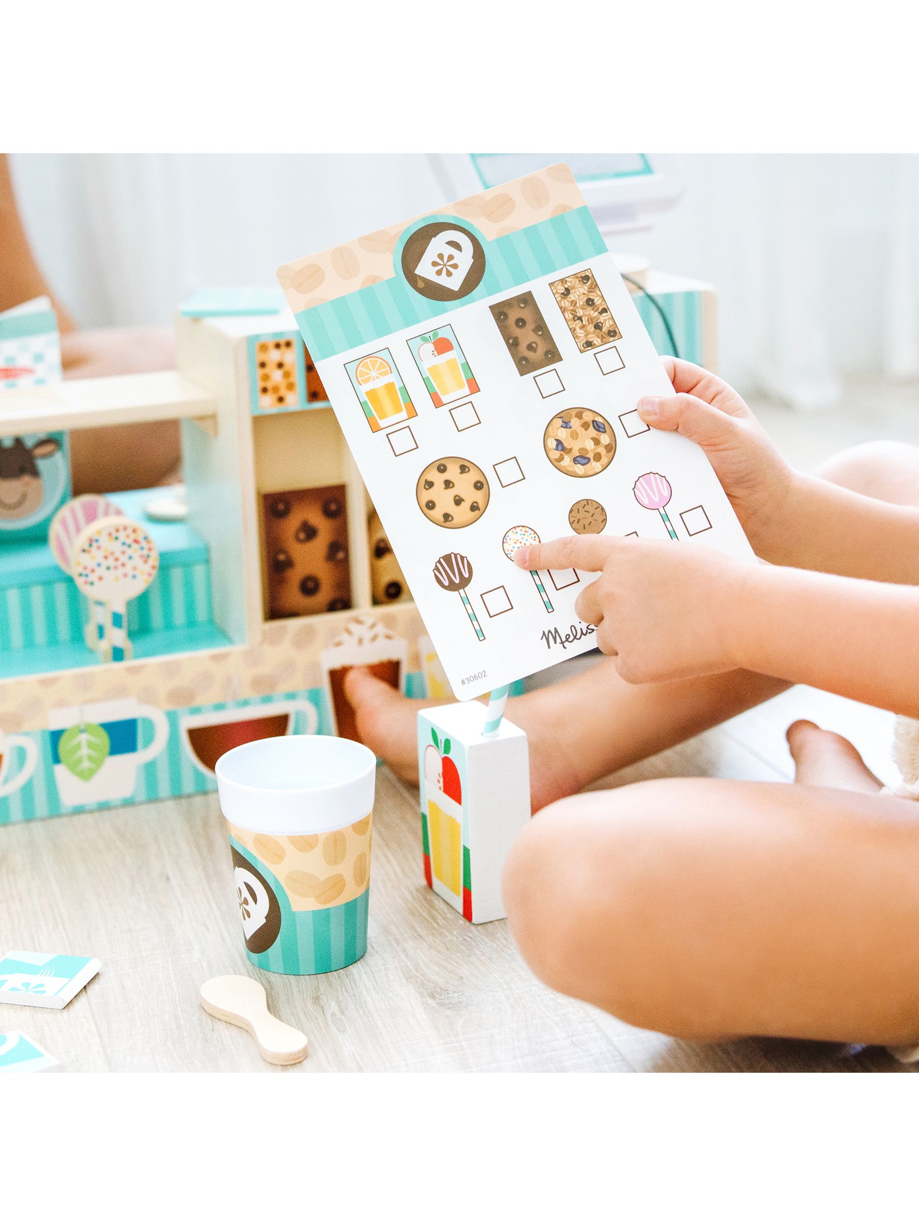 Melissa & Doug Natural Cafe Barista Coffee Shop - Image 7 of 9