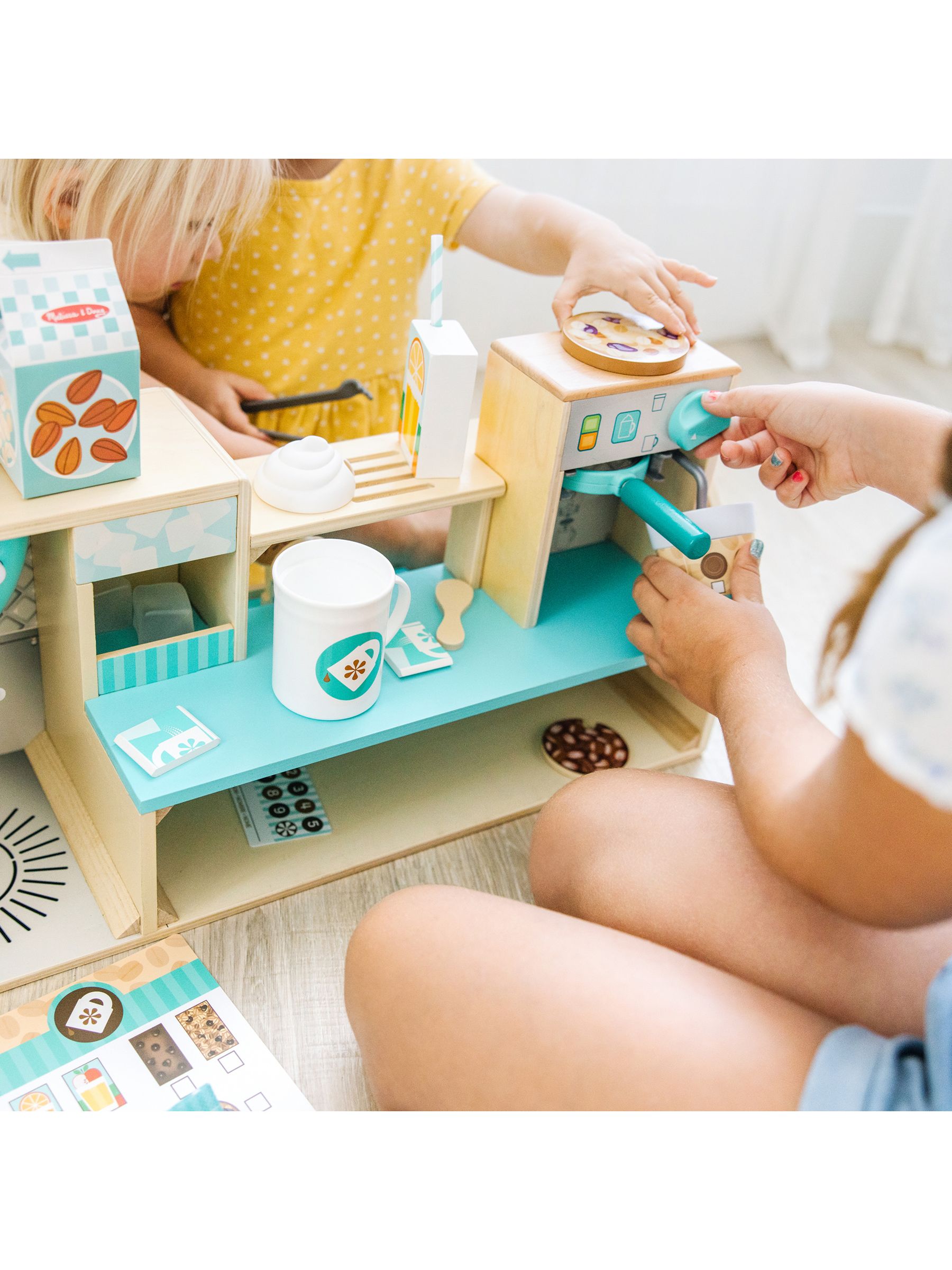 Melissa & Doug Natural Cafe Barista Coffee Shop - Image 8 of 9
