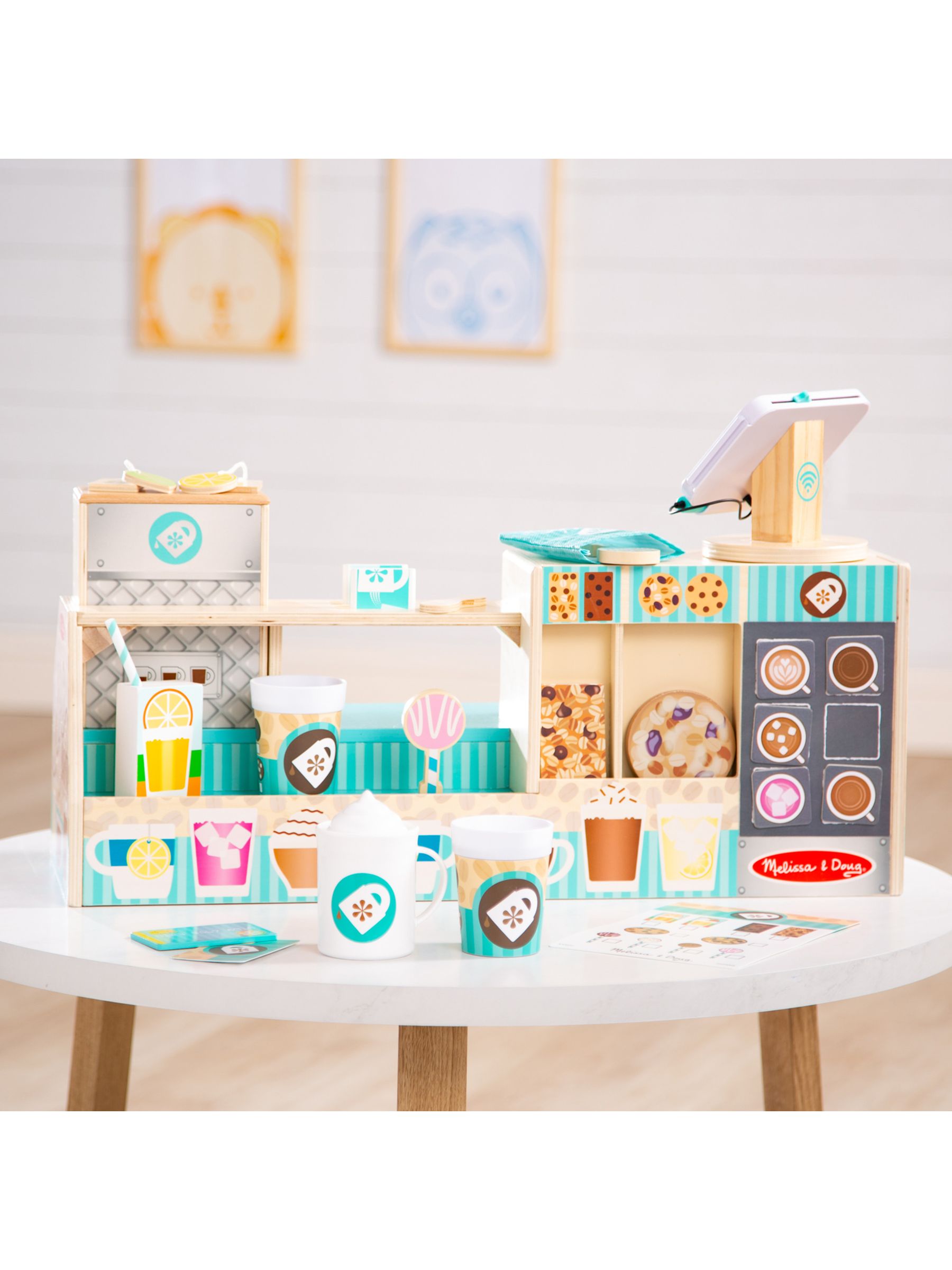Melissa & Doug Natural Cafe Barista Coffee Shop - Image 9 of 9