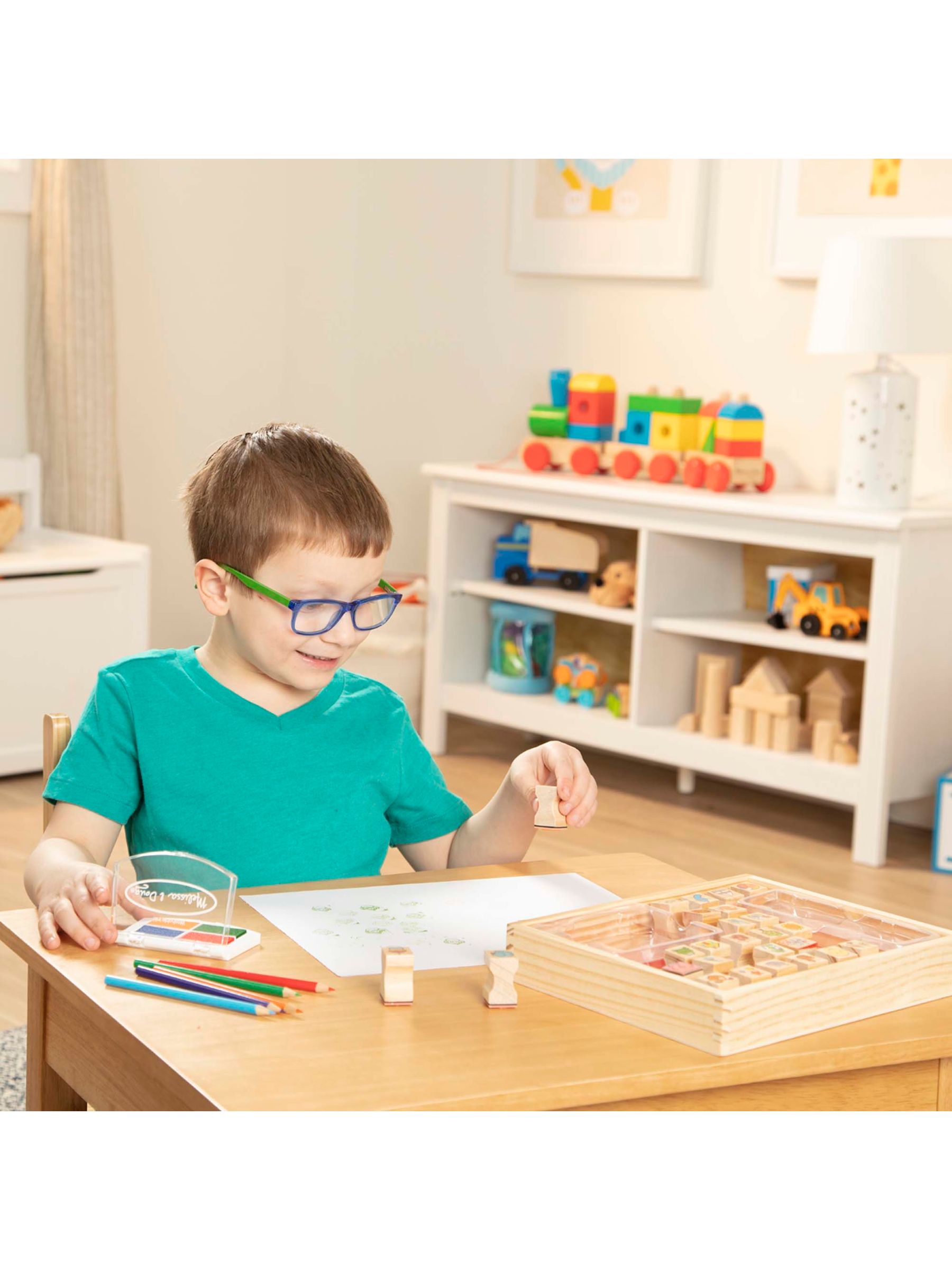 Melissa & Doug Natural Favourite Things Stamp Set - Image 2 of 9