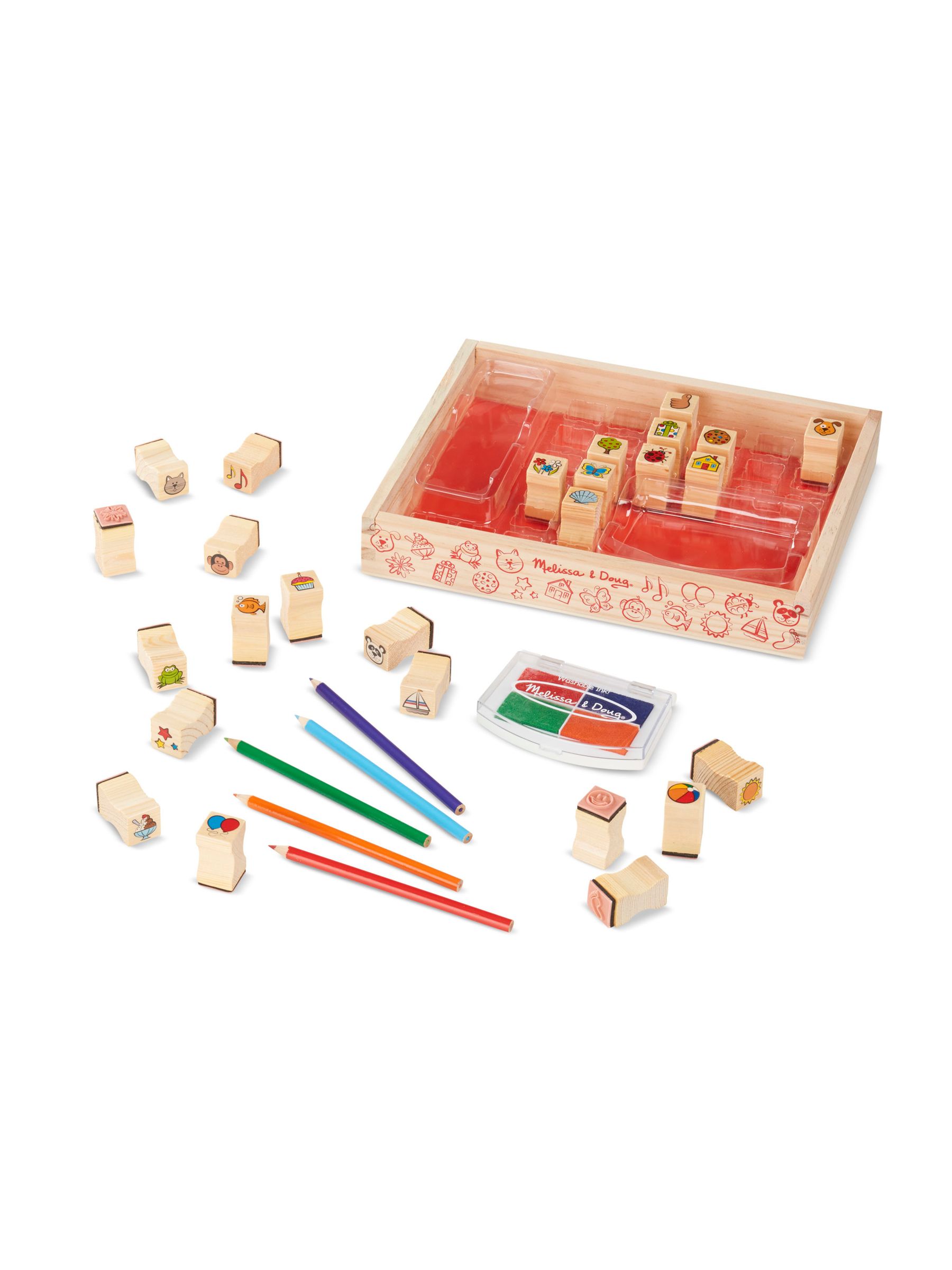 Melissa & Doug Natural Favourite Things Stamp Set - Image 4 of 9