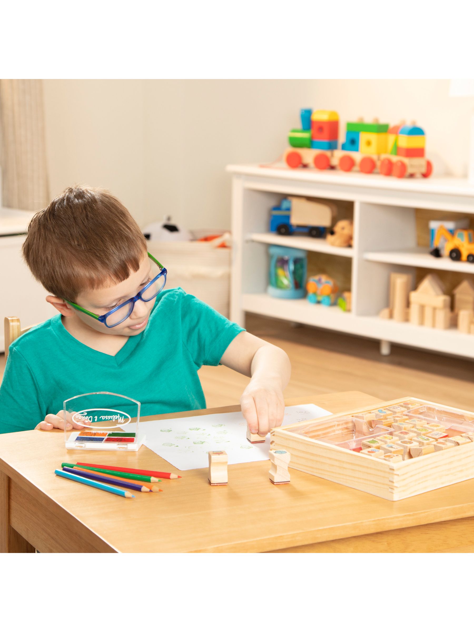 Melissa & Doug Natural Favourite Things Stamp Set - Image 5 of 9
