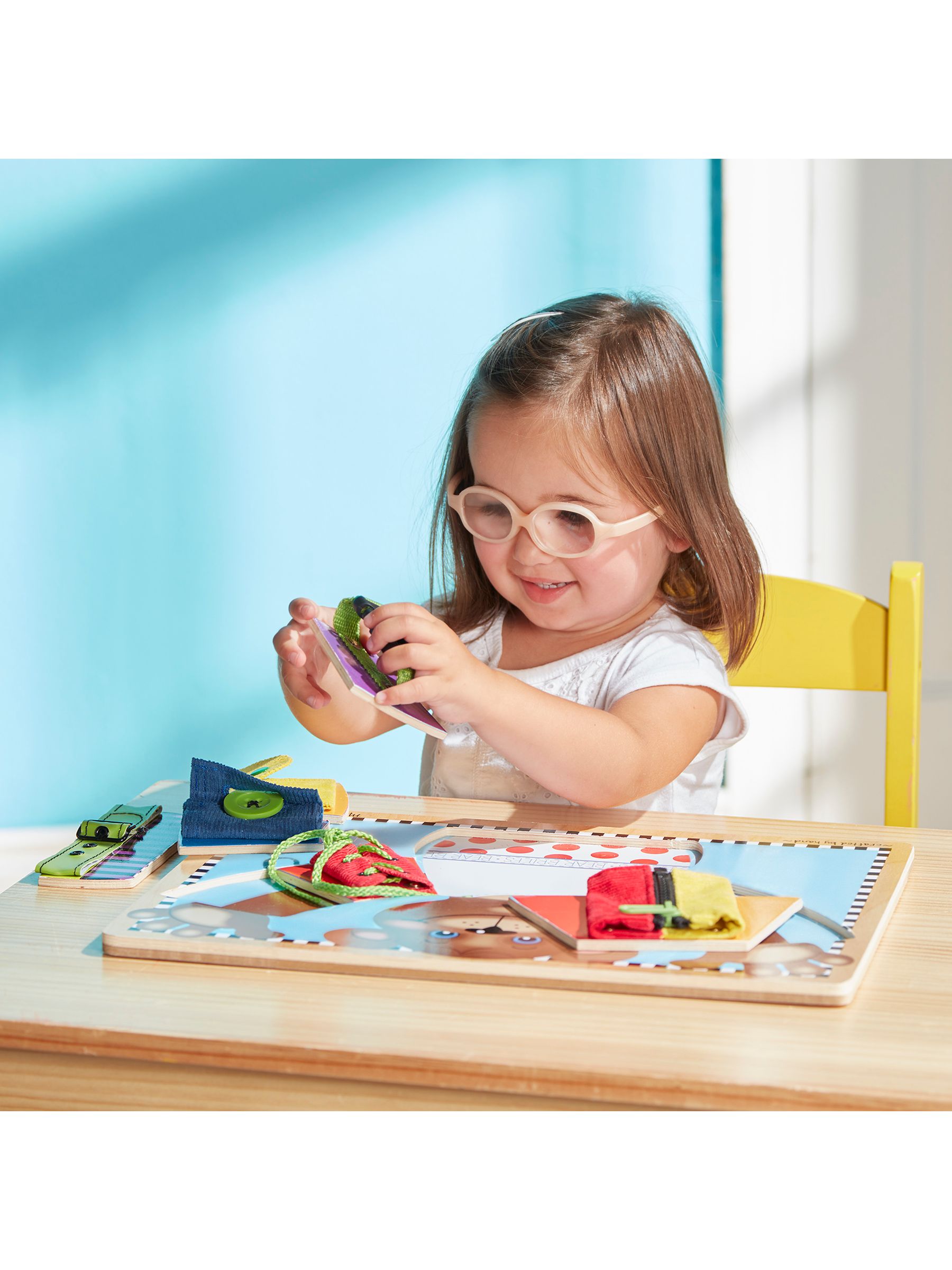 Melissa & Doug Natural Basic Skills Board - Image 5 of 9