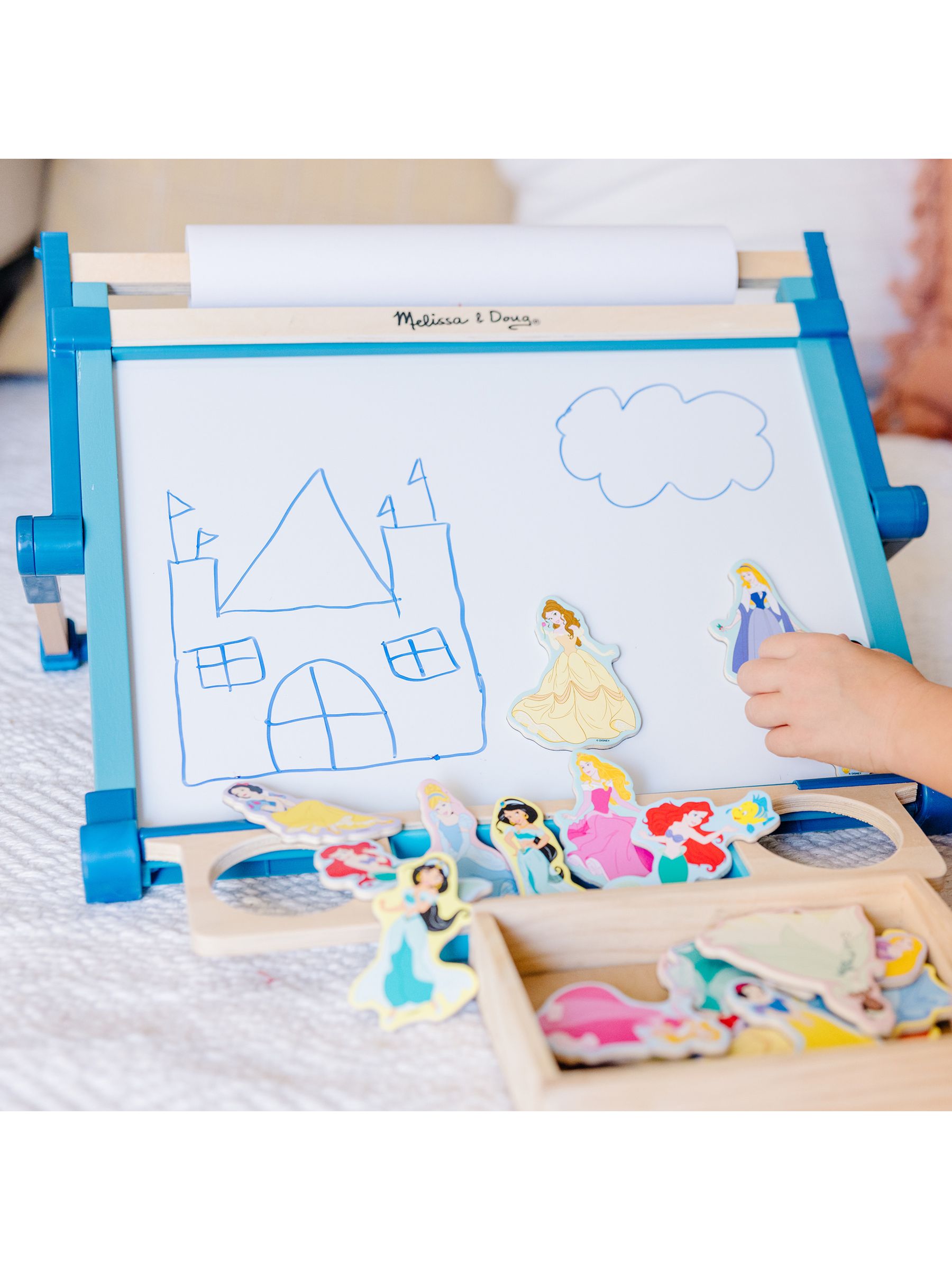 Melissa & Doug Natural Wooden Double Sided Tabletop Easel - Image 8 of 9