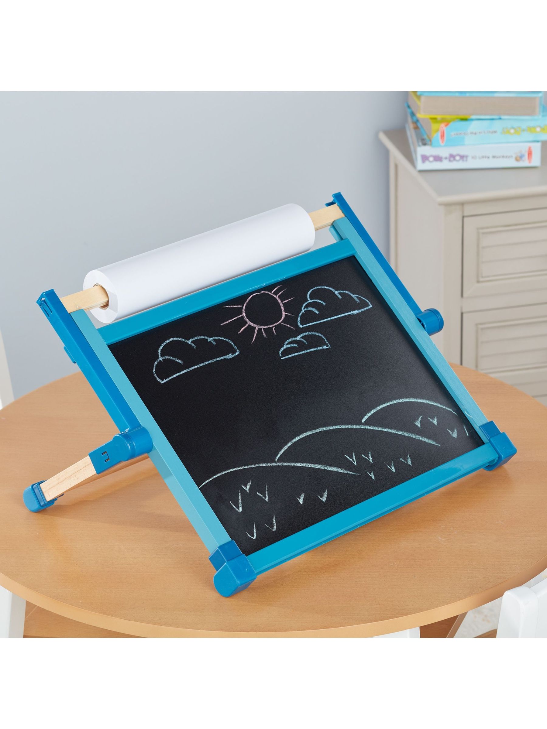 Melissa & Doug Natural Wooden Double Sided Tabletop Easel - Image 9 of 9