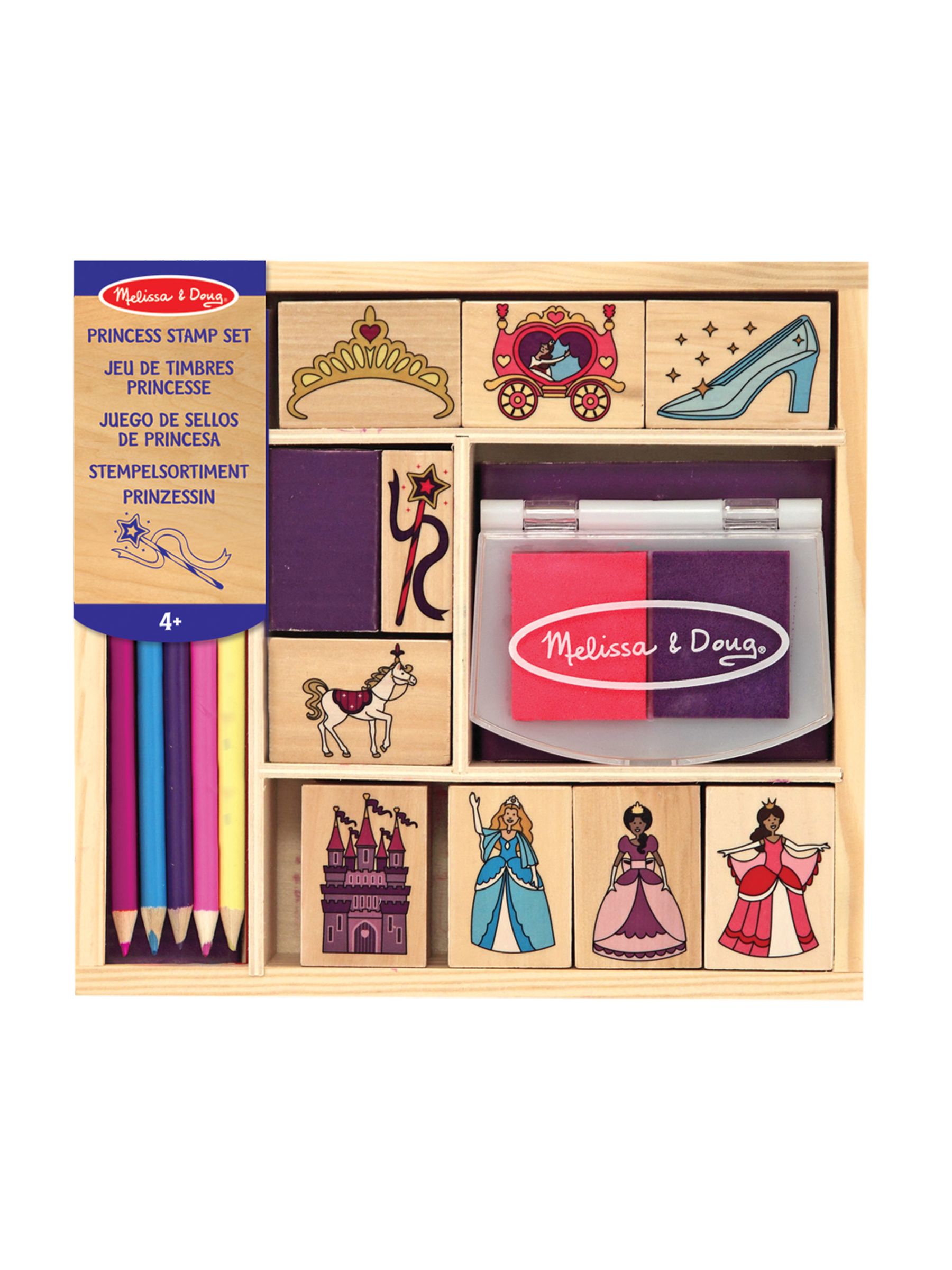 Melissa & Doug Natural Princess Stamp Set - Image 1 of 5