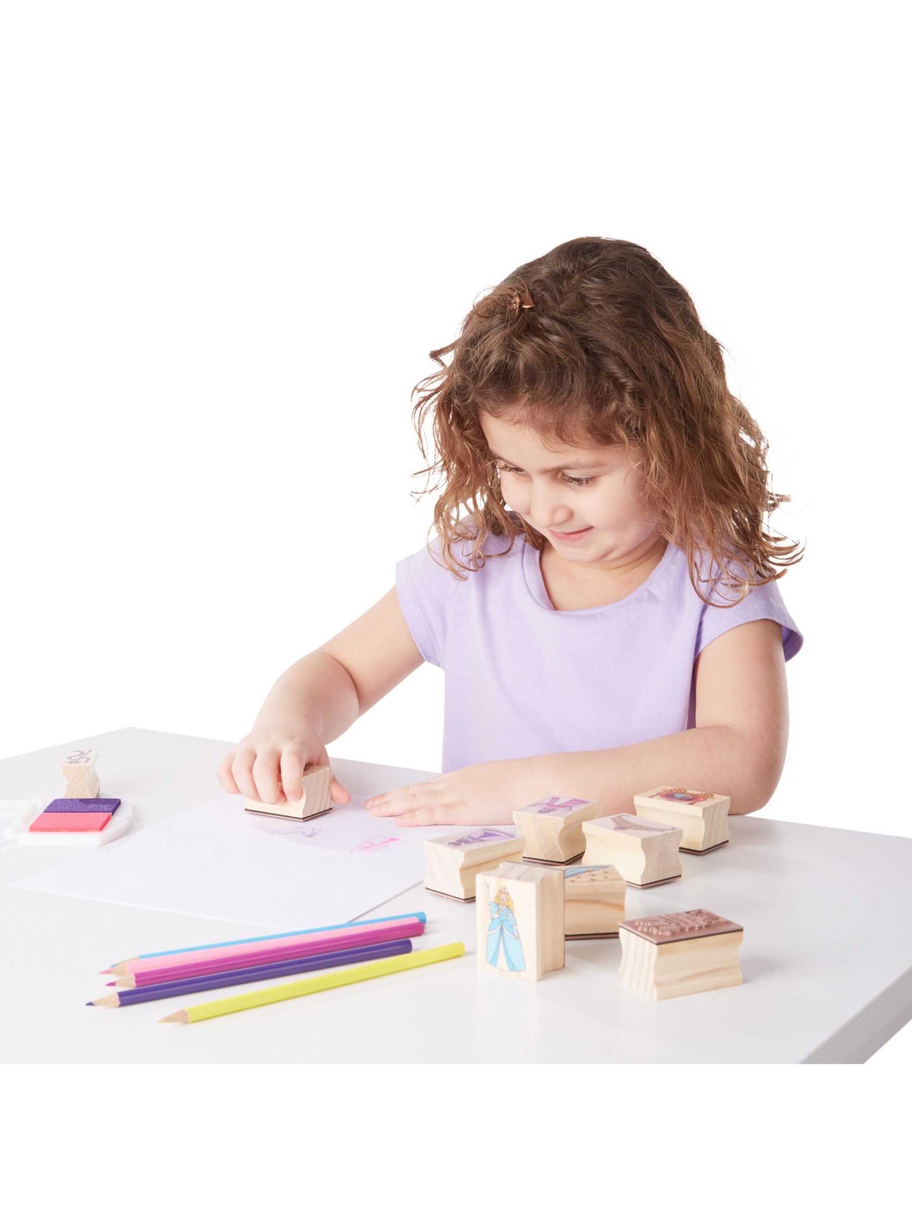 Melissa & Doug Natural Princess Stamp Set - Image 4 of 5
