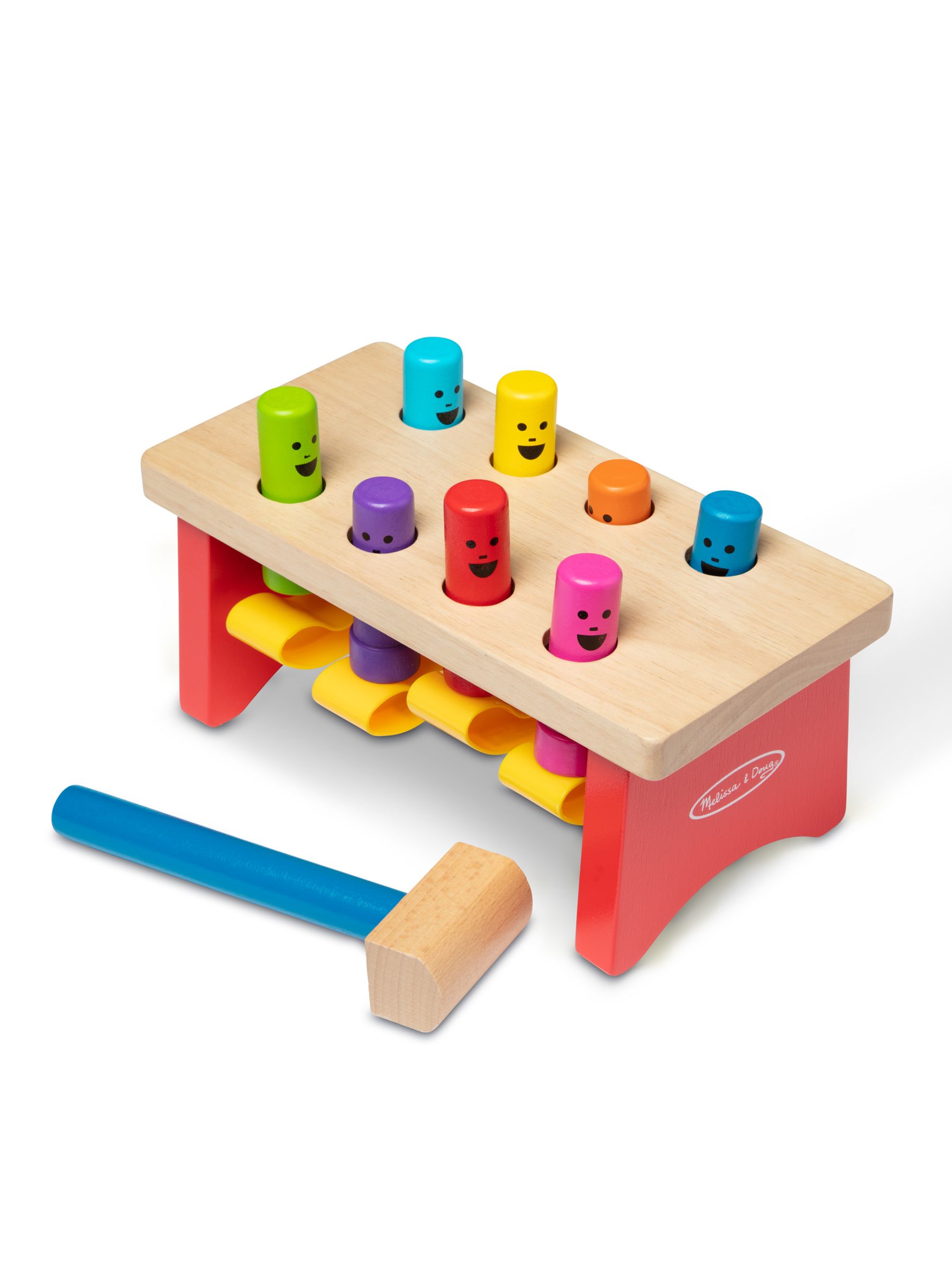 Melissa & Doug Natural Deluxe Pounding Bench - Image 4 of 9