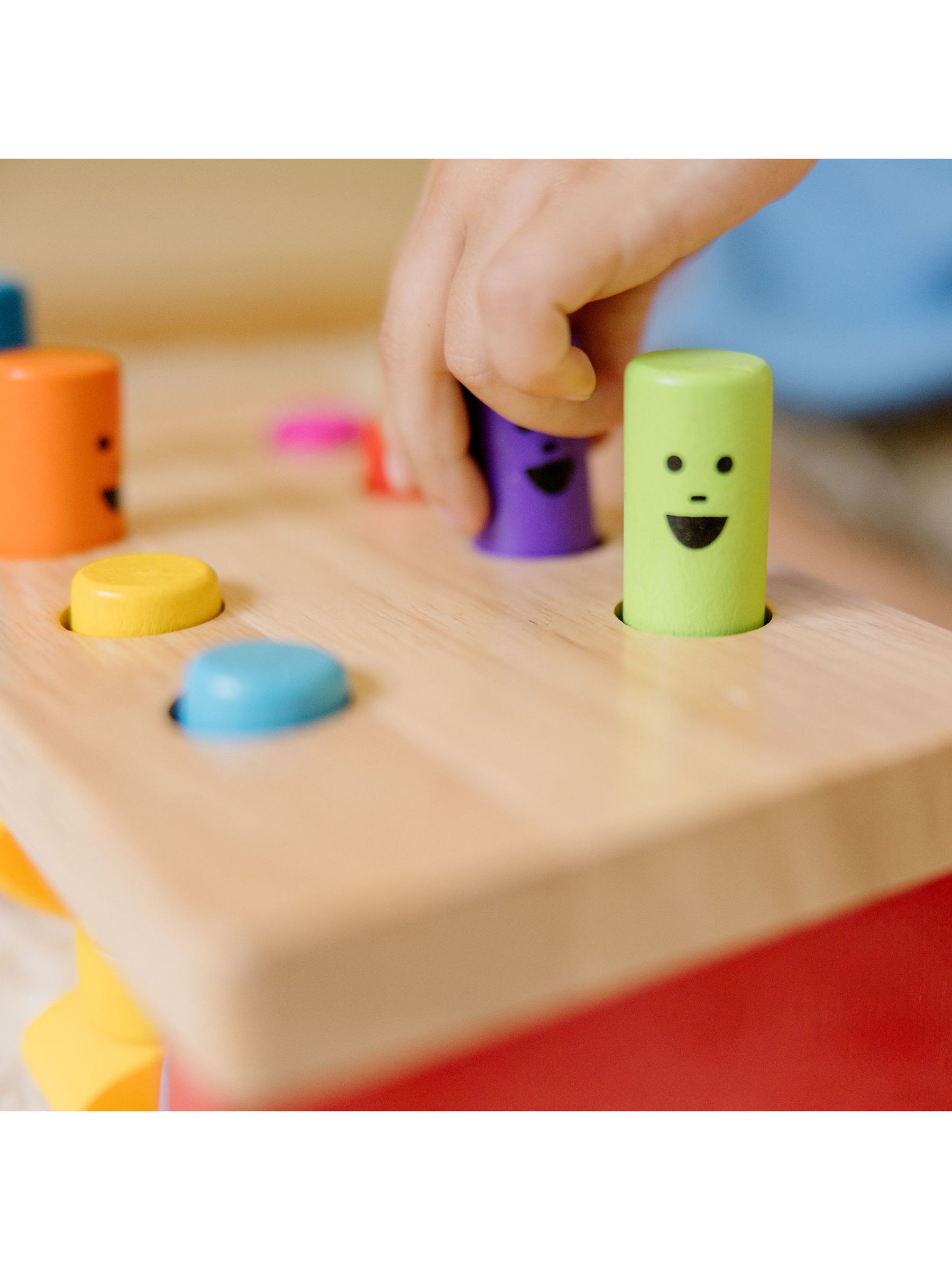 Melissa & Doug Natural Deluxe Pounding Bench - Image 6 of 9