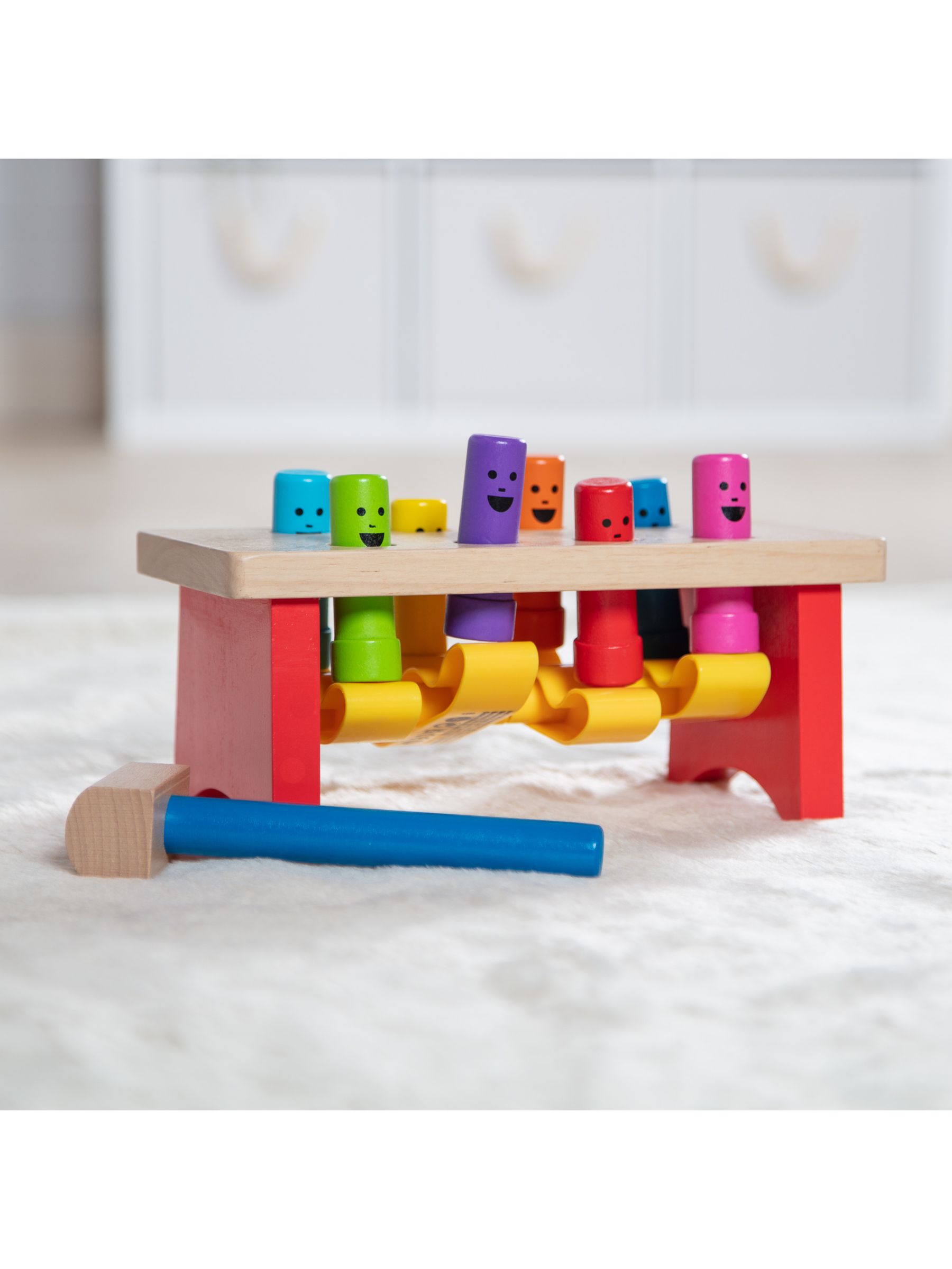 Melissa & Doug Natural Deluxe Pounding Bench - Image 9 of 9