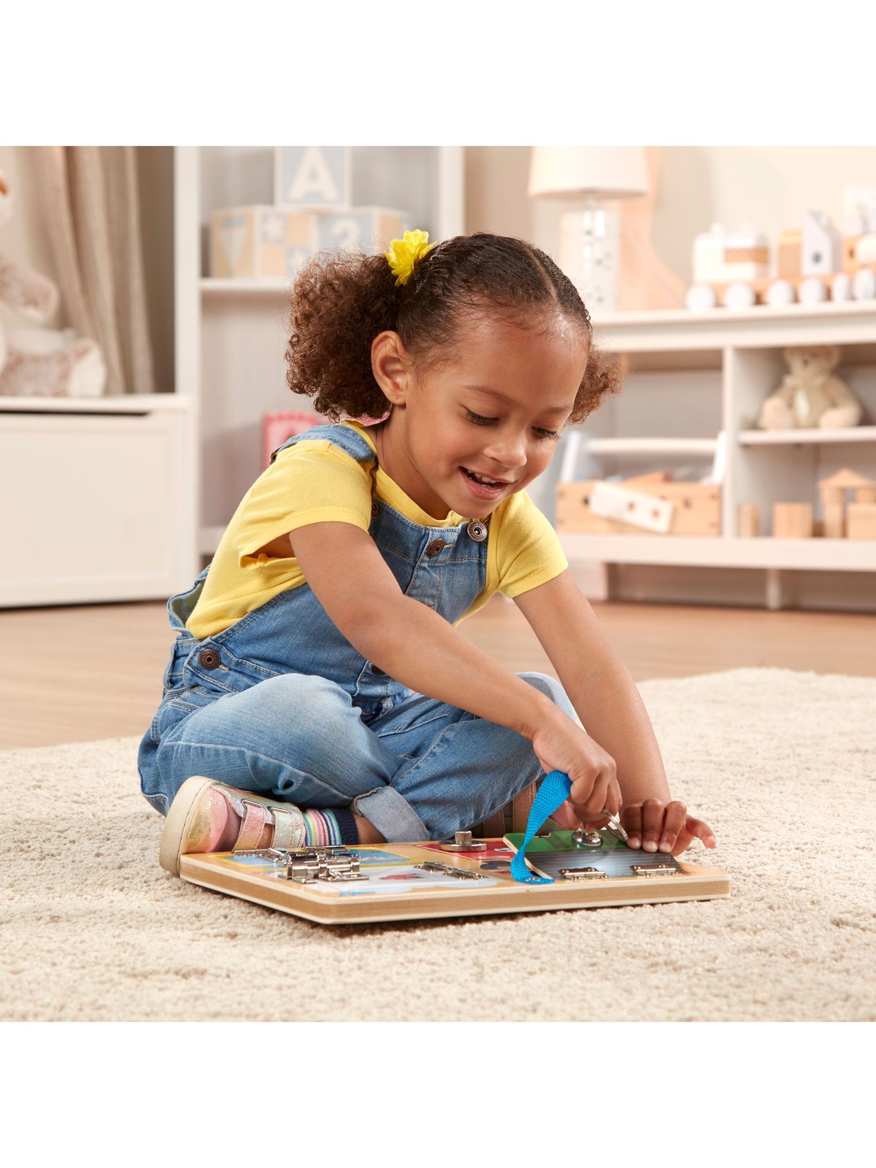 Melissa & Doug Natural Lock and Latch Board - Image 5 of 9