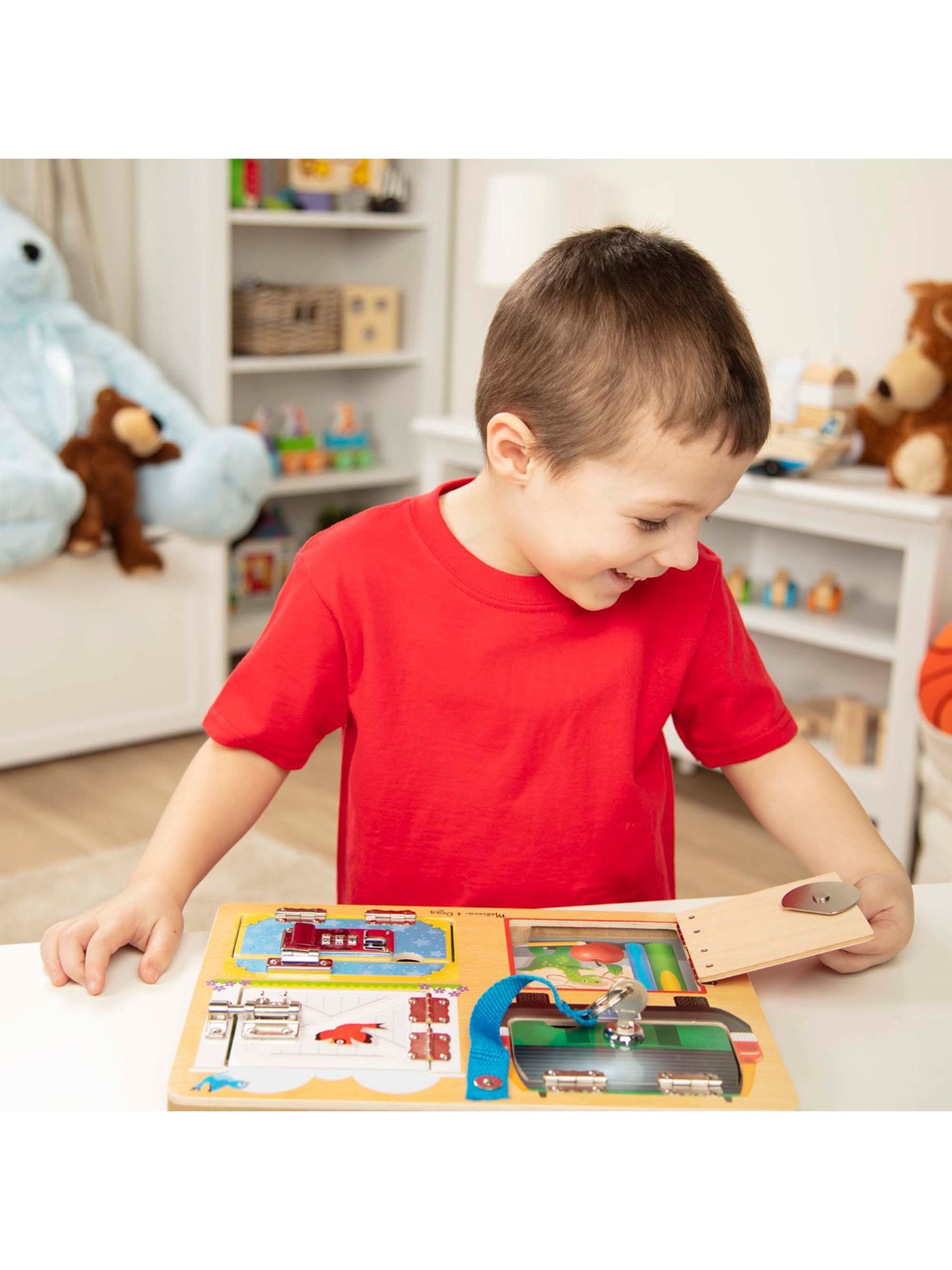 Melissa & Doug Natural Lock and Latch Board - Image 6 of 9