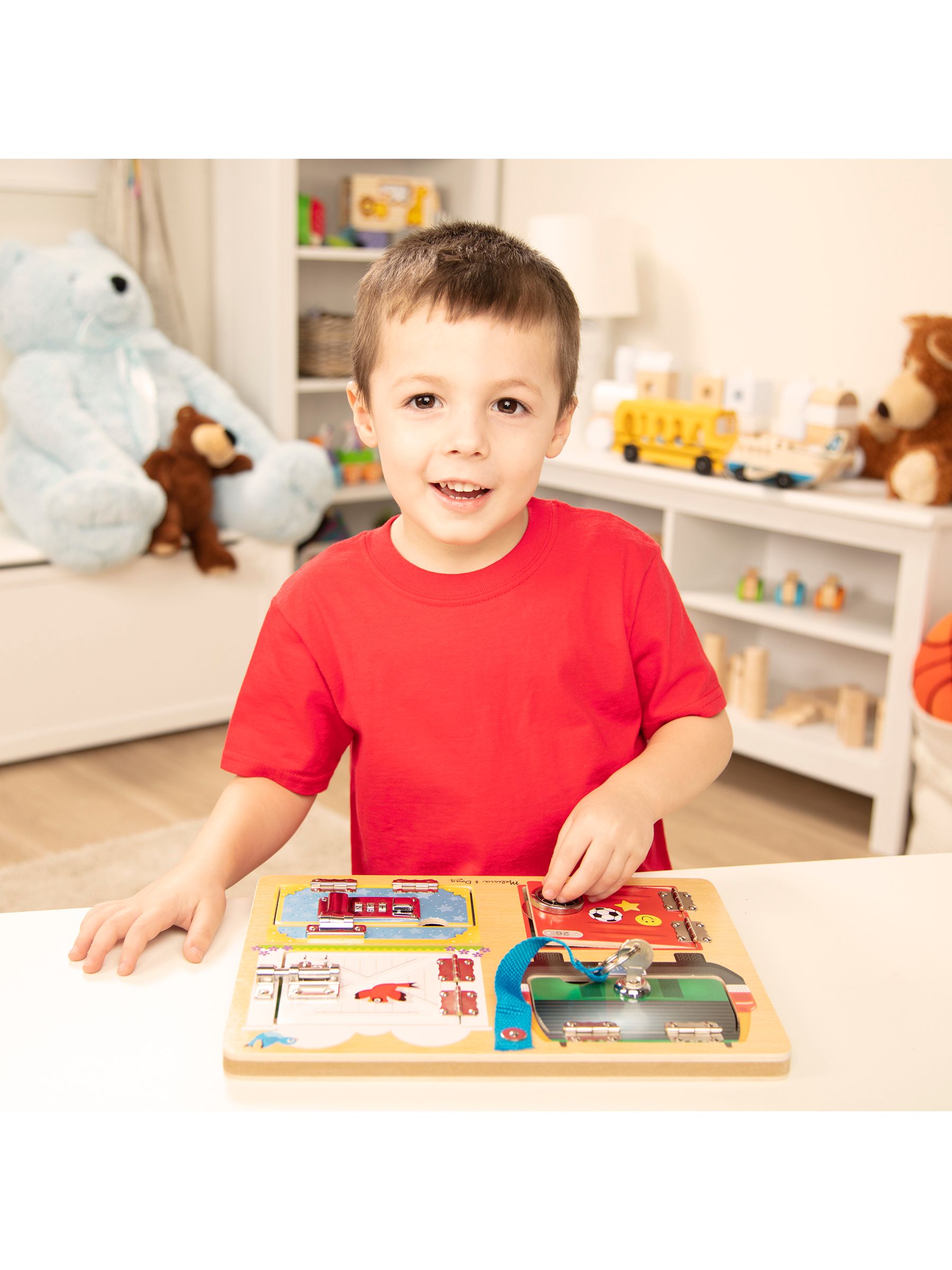 Melissa & Doug Natural Lock and Latch Board - Image 7 of 9