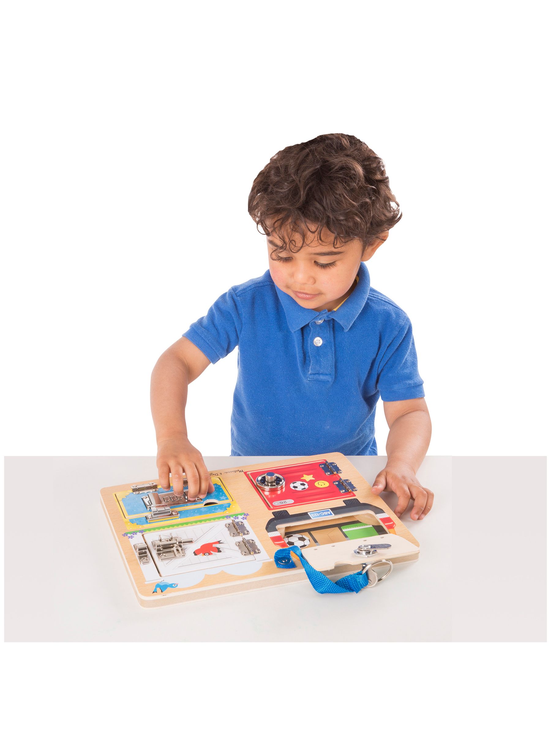 Melissa & Doug Natural Lock and Latch Board - Image 8 of 9