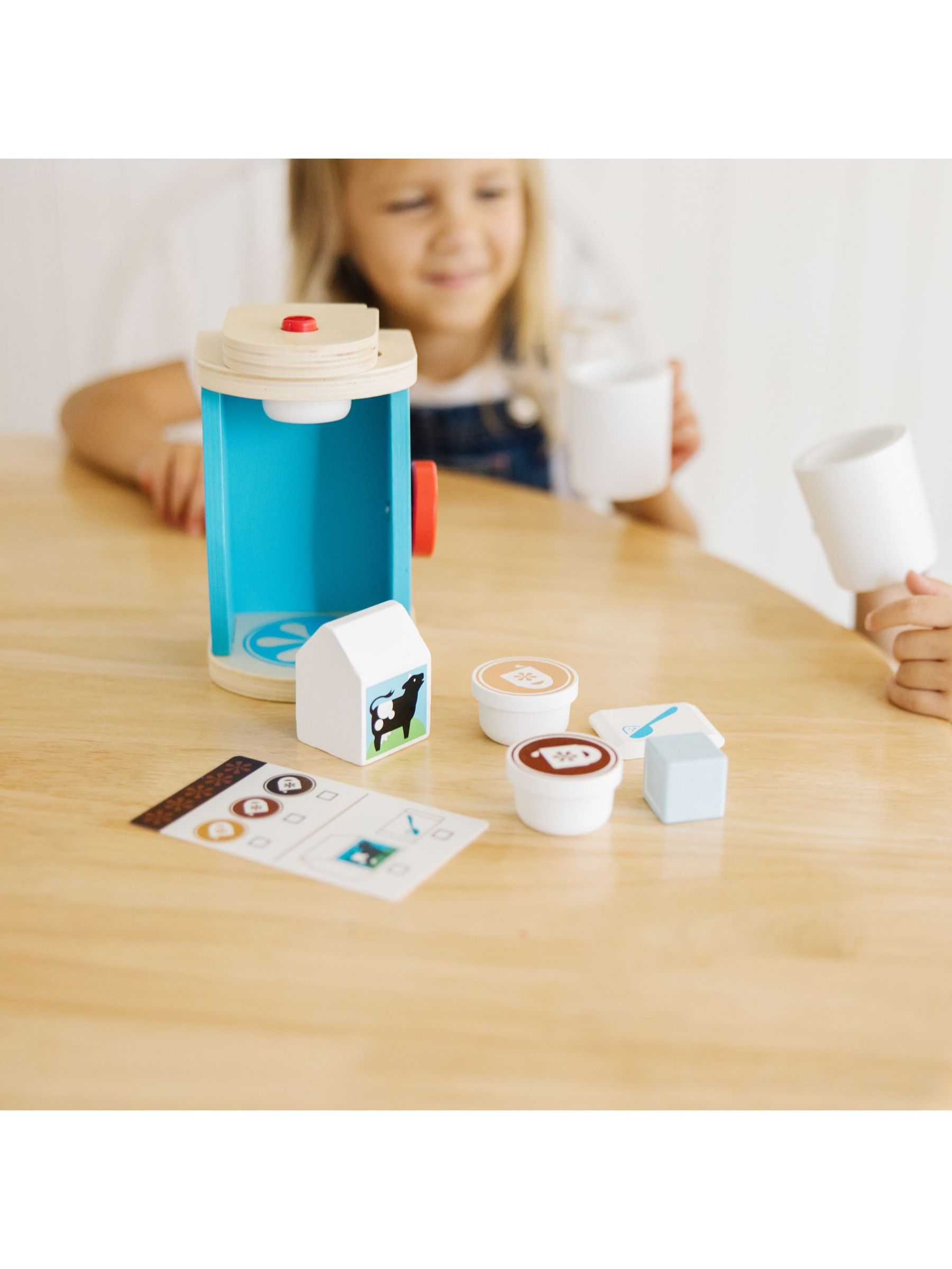 Melissa & Doug Natural Wooden Brew And Serve Coffee Set - Image 5 of 9