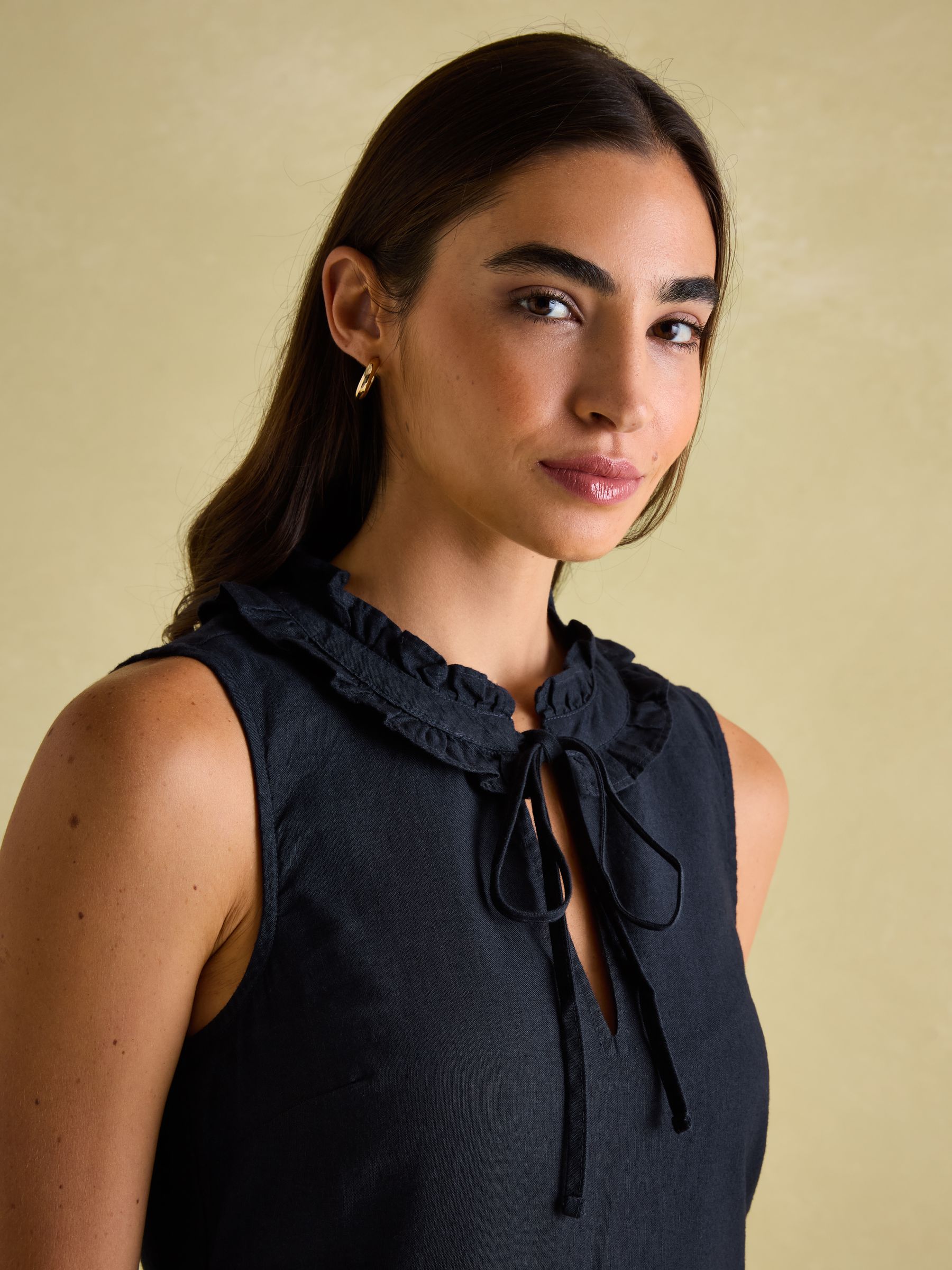 Ophelia Navy Sleeveless Tiered Dress - Image 3 of 6