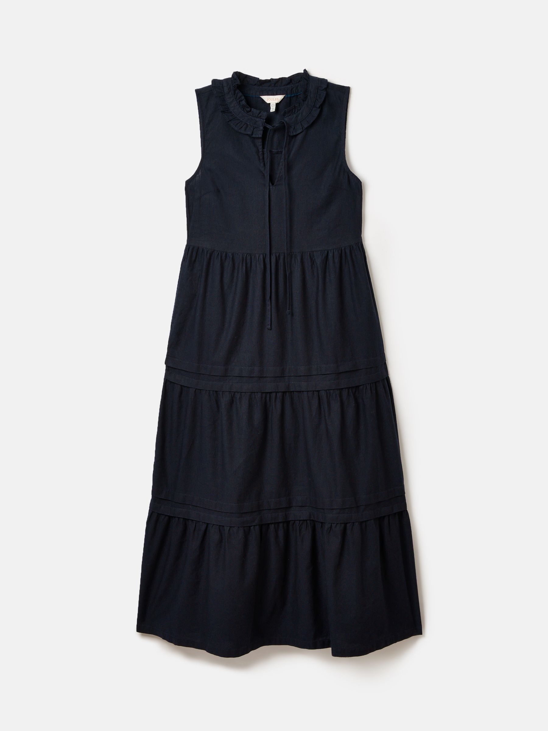 Ophelia Navy Sleeveless Tiered Dress - Image 6 of 6